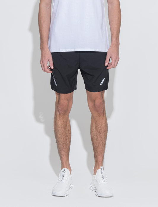 Shorts da allenamento in tessuto tecnico leggero da uomo - Nero