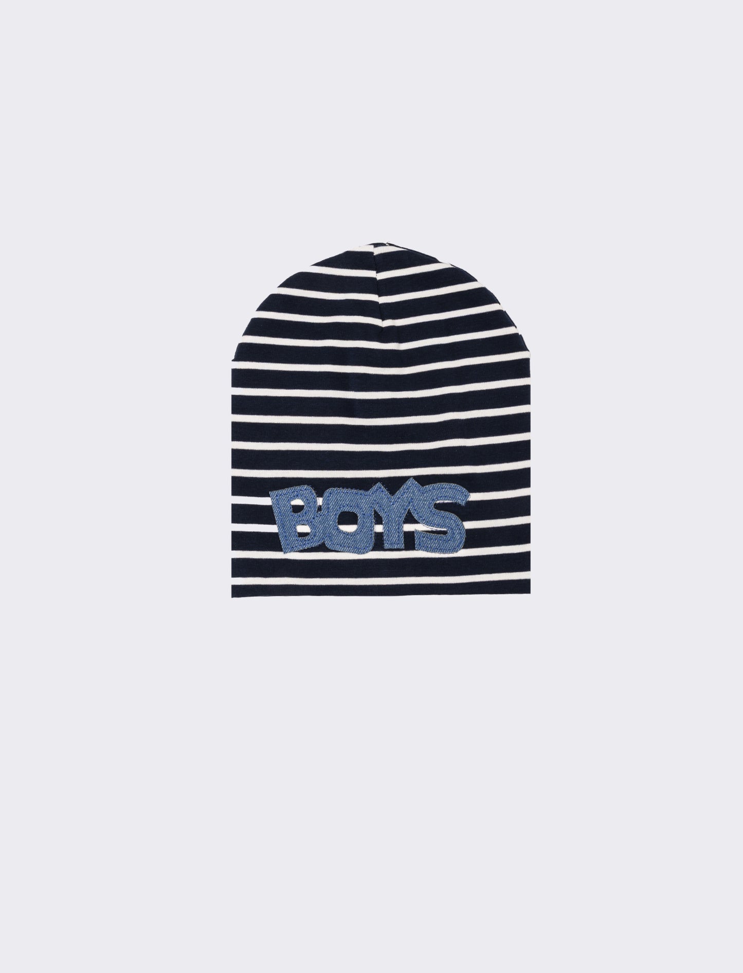 Cappello cuffia bambino righe misure 52-54 - Bianco