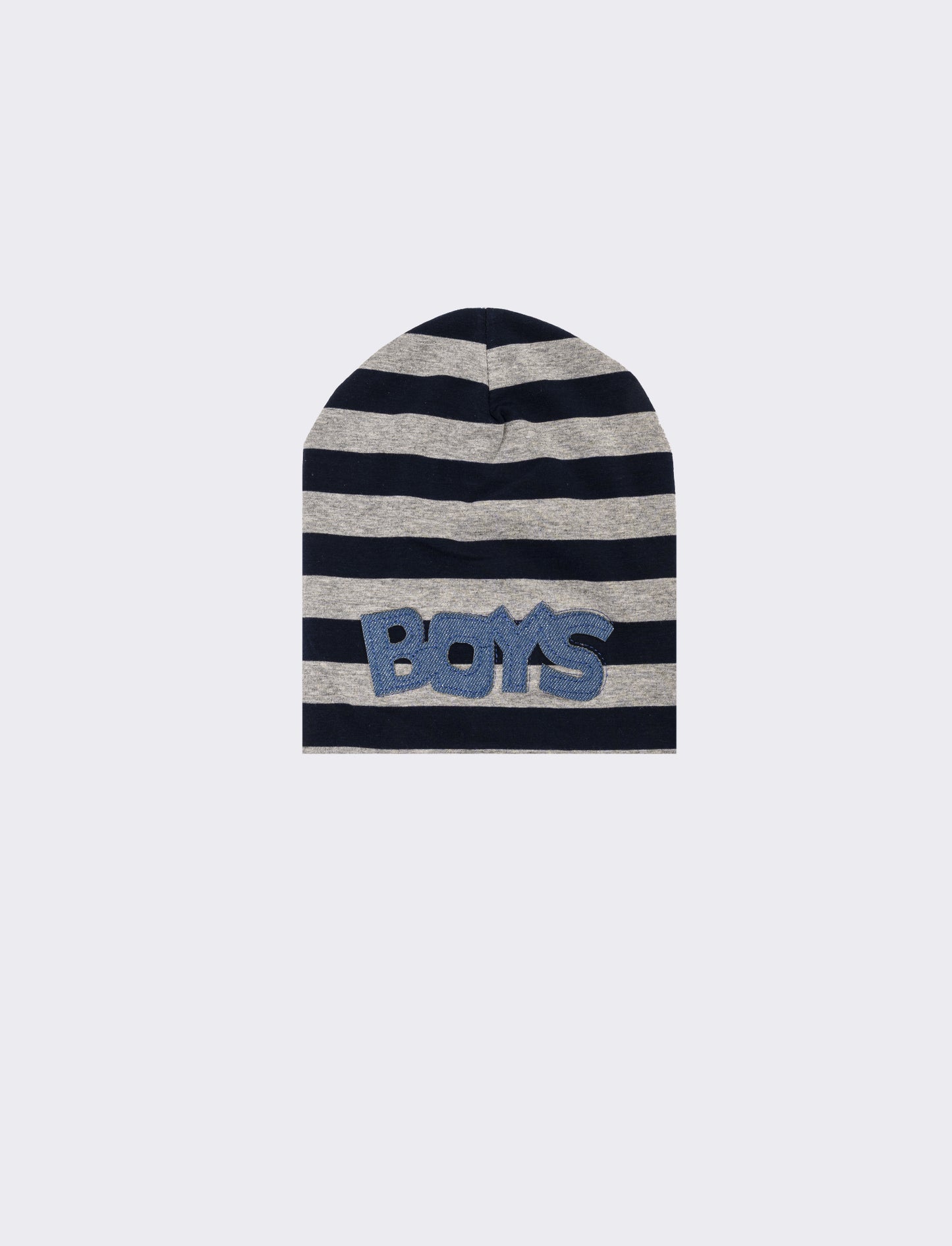 Cappello cuffia bambino righe misure 52-54 - Grigio