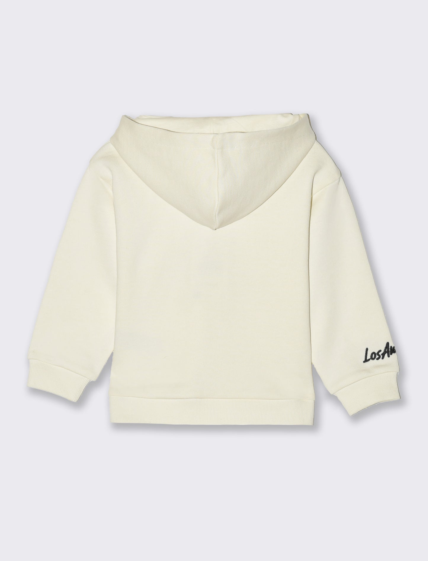 Felpa con cappuccio e bottoni da neonato - Bianco latte