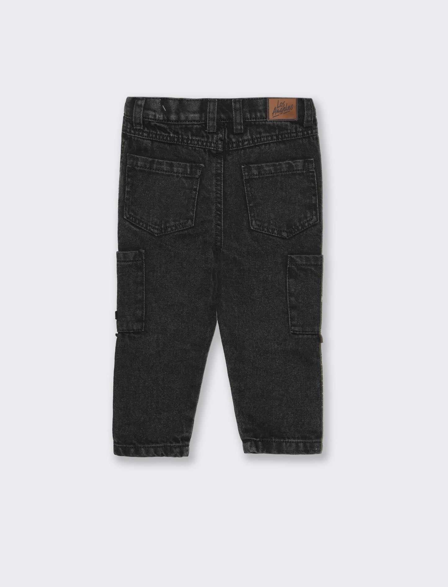 Jeans nero con tasche da neonato - Nero