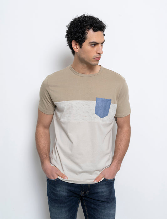 Man's pocket t-shirt for everyday style - Green
