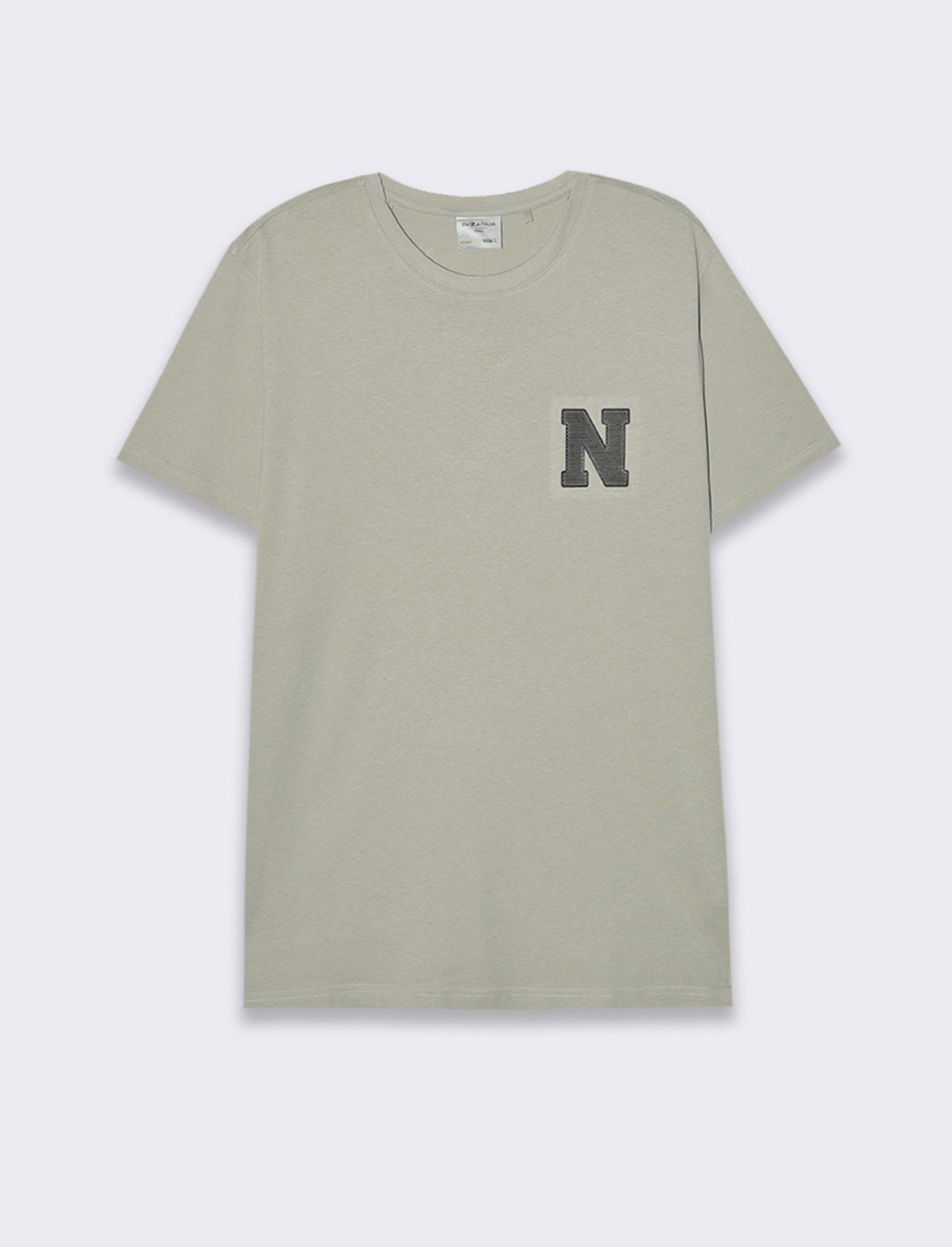 T-shirt in cotone con stampa da uomo - Verde