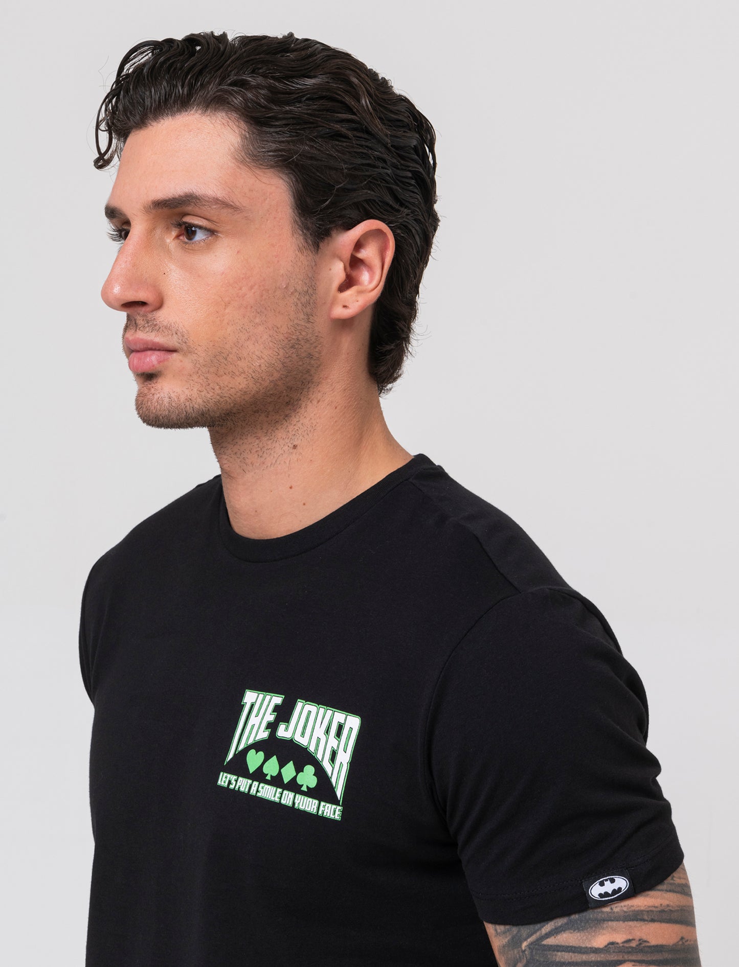 T-shirt stampa joker da uomo - Verde
