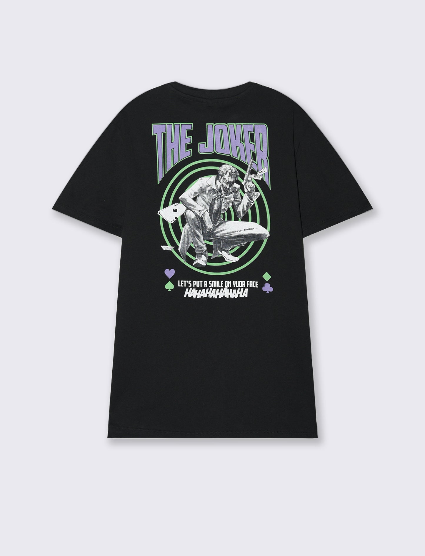T-shirt stampa joker da uomo - Verde