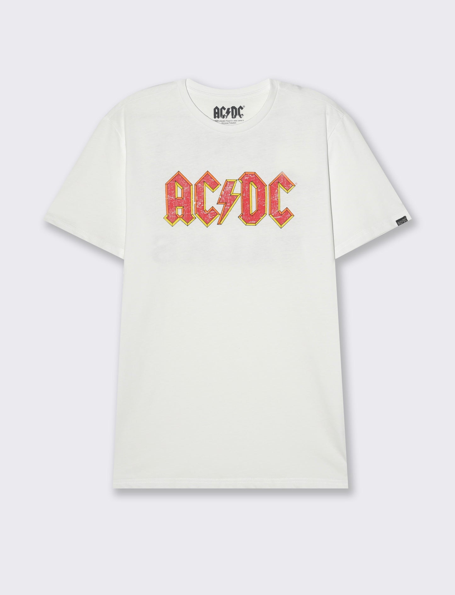 T-shirt stampa acdc da uomo - Bianco