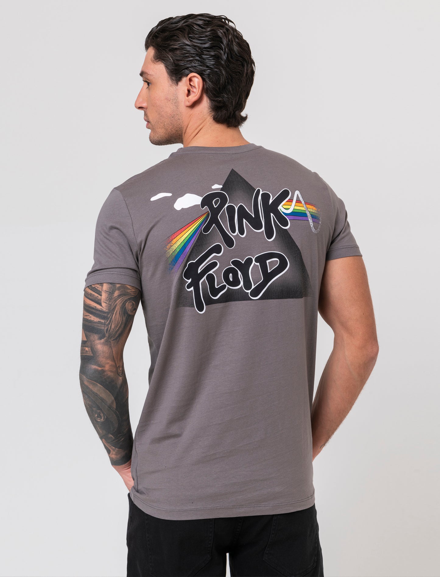 T-shirt stampa pink floyd da uomo - Grigio