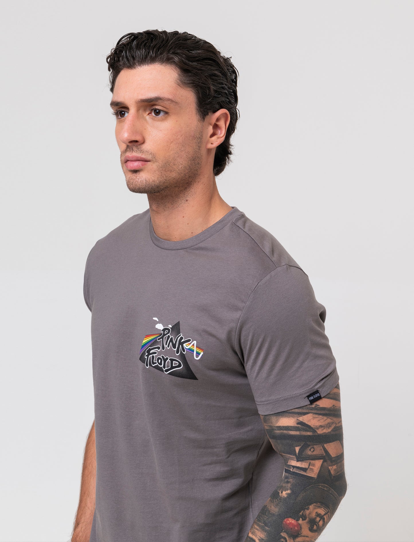 T-shirt stampa pink floyd da uomo - Grigio