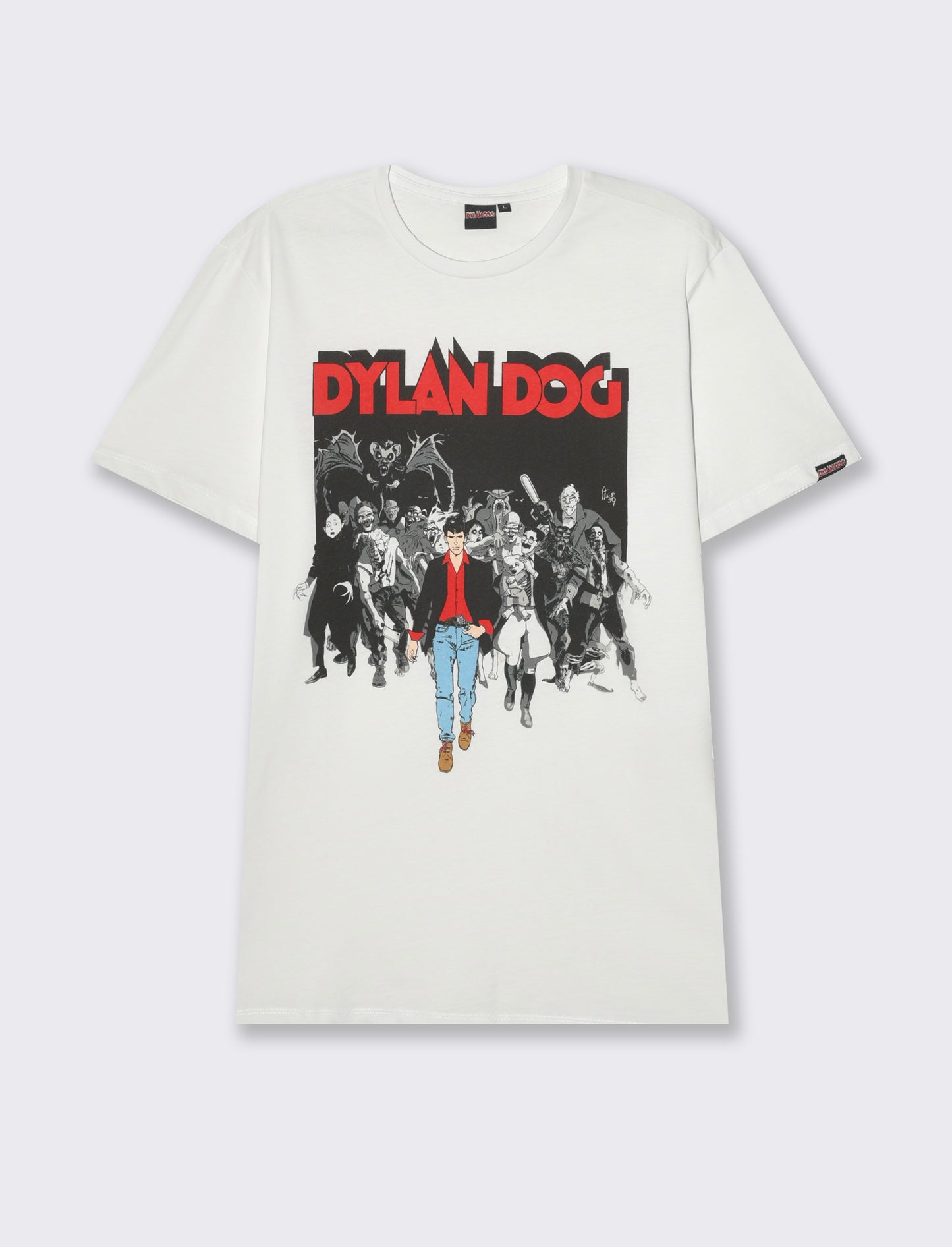 T-shirt stampa dylan dog da uomo - Bianco