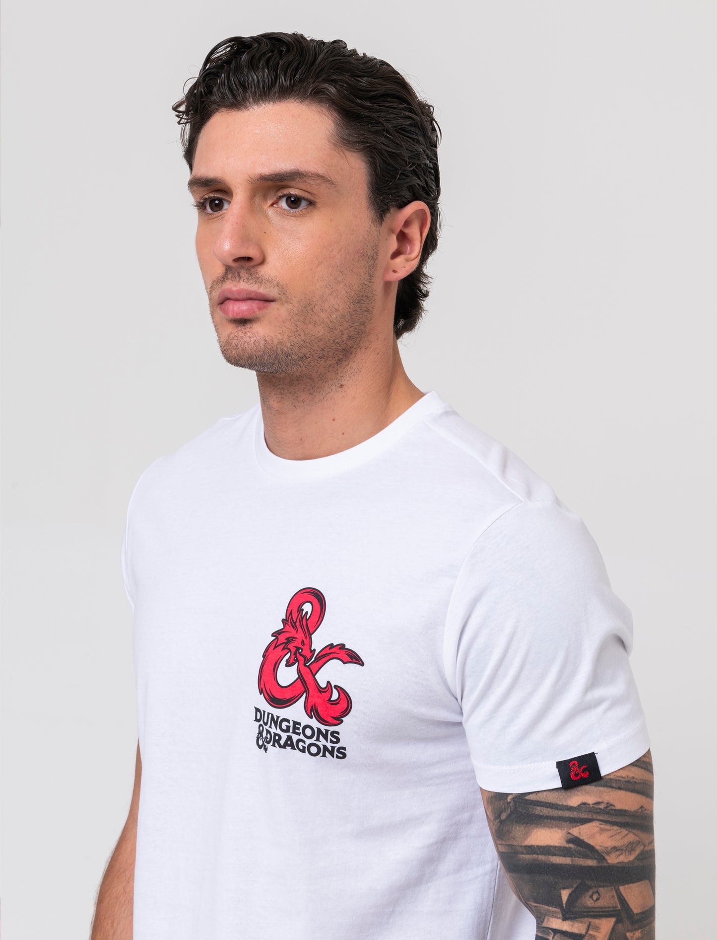 T-shirt stampa dungeonsanddragons/houseofdragon da uomo - Bianco