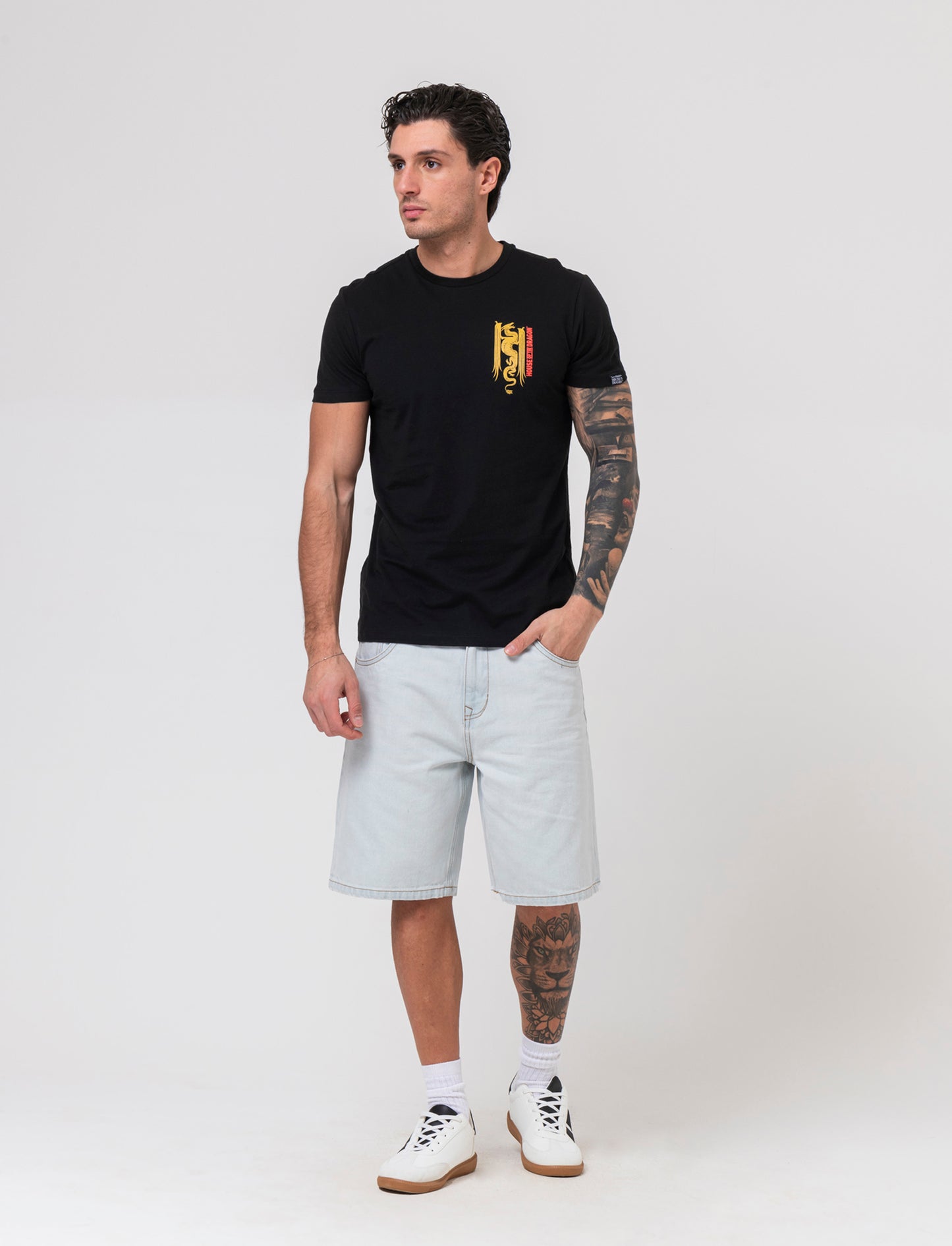 T-shirt stampa dungeonsanddragons/houseofdragon da uomo - Nero