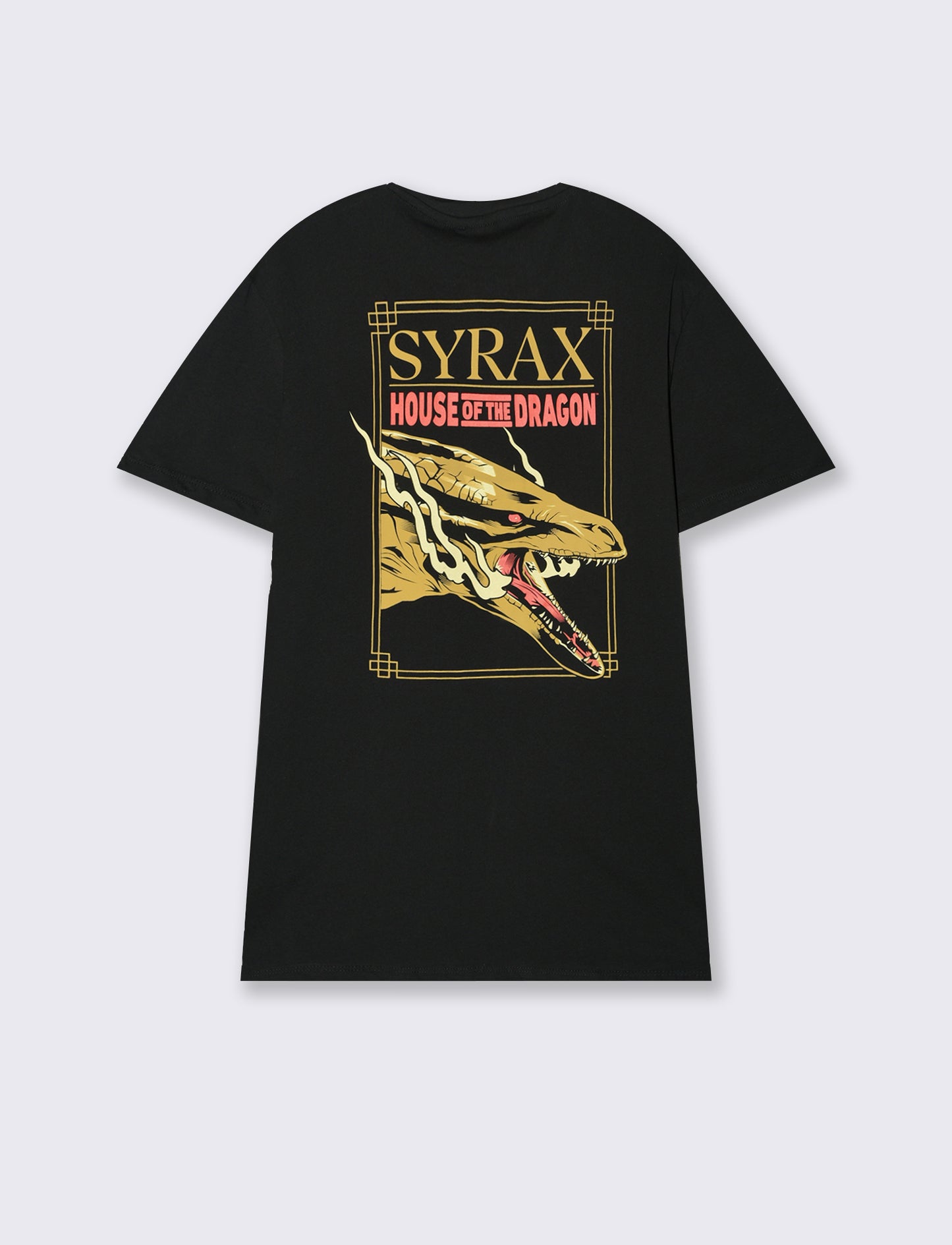 T-shirt stampa dungeonsanddragons/houseofdragon da uomo - Nero