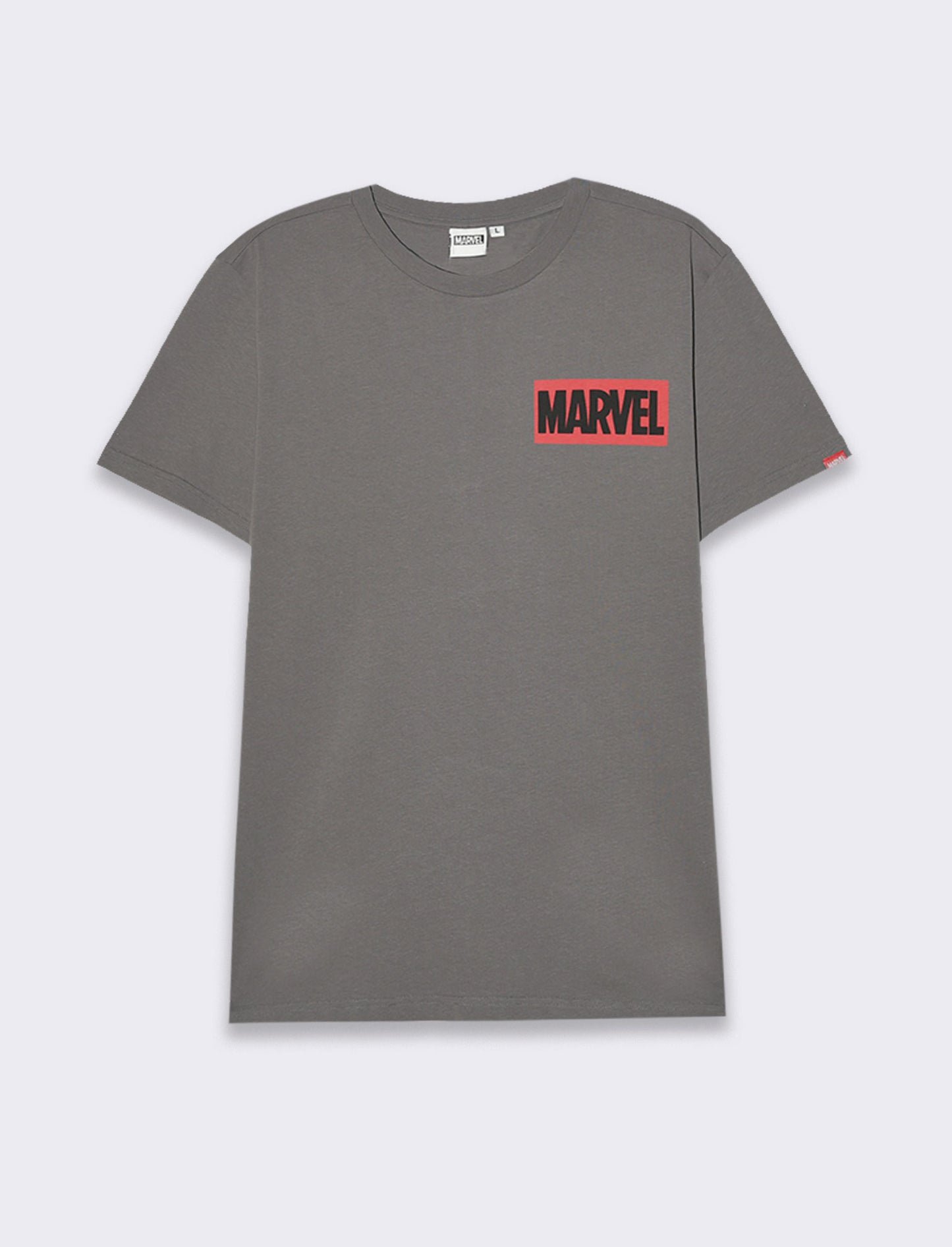 T-shirt stampa marvel da uomo - Grigio