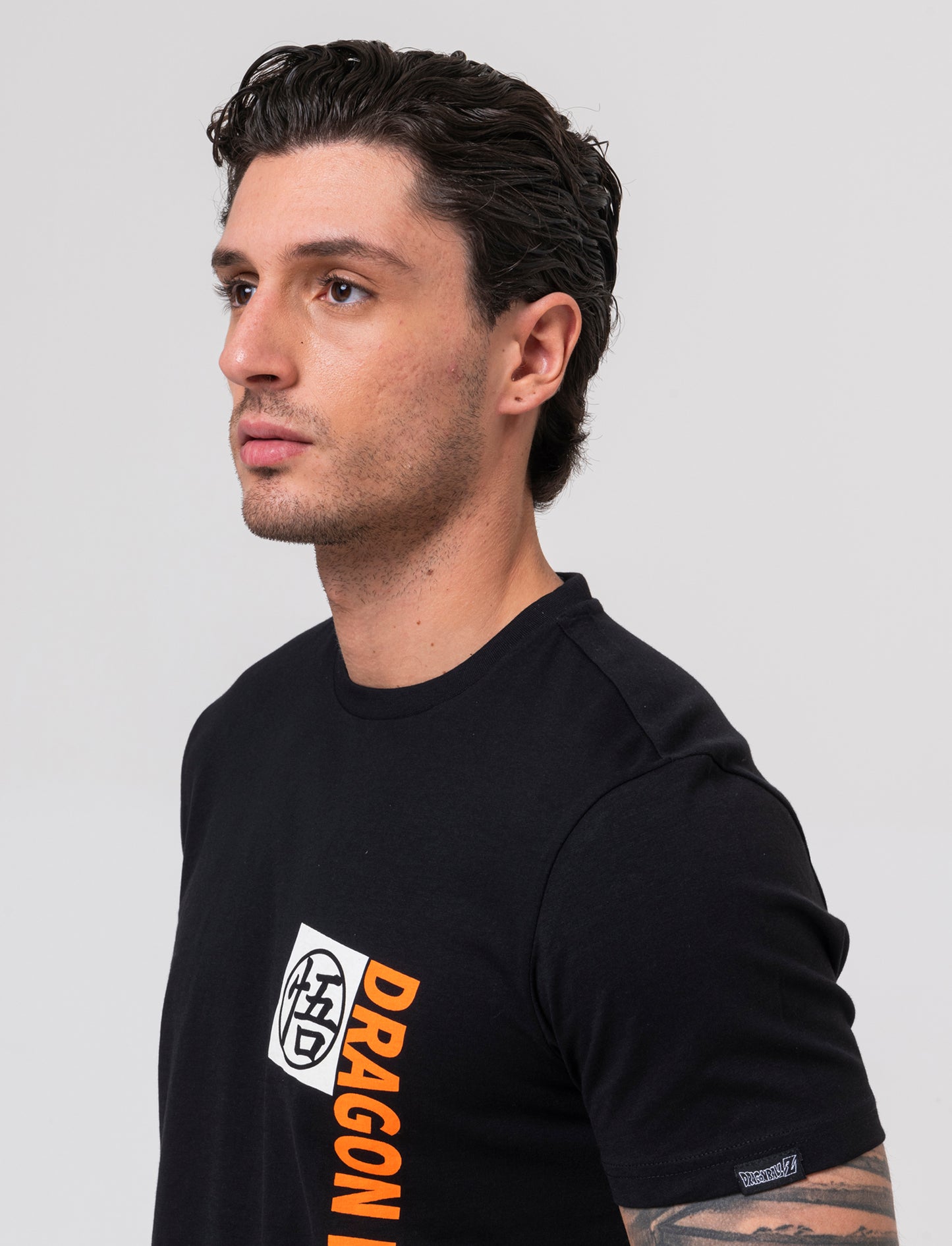 T-shirt stampa dragon ball da uomo - Nero