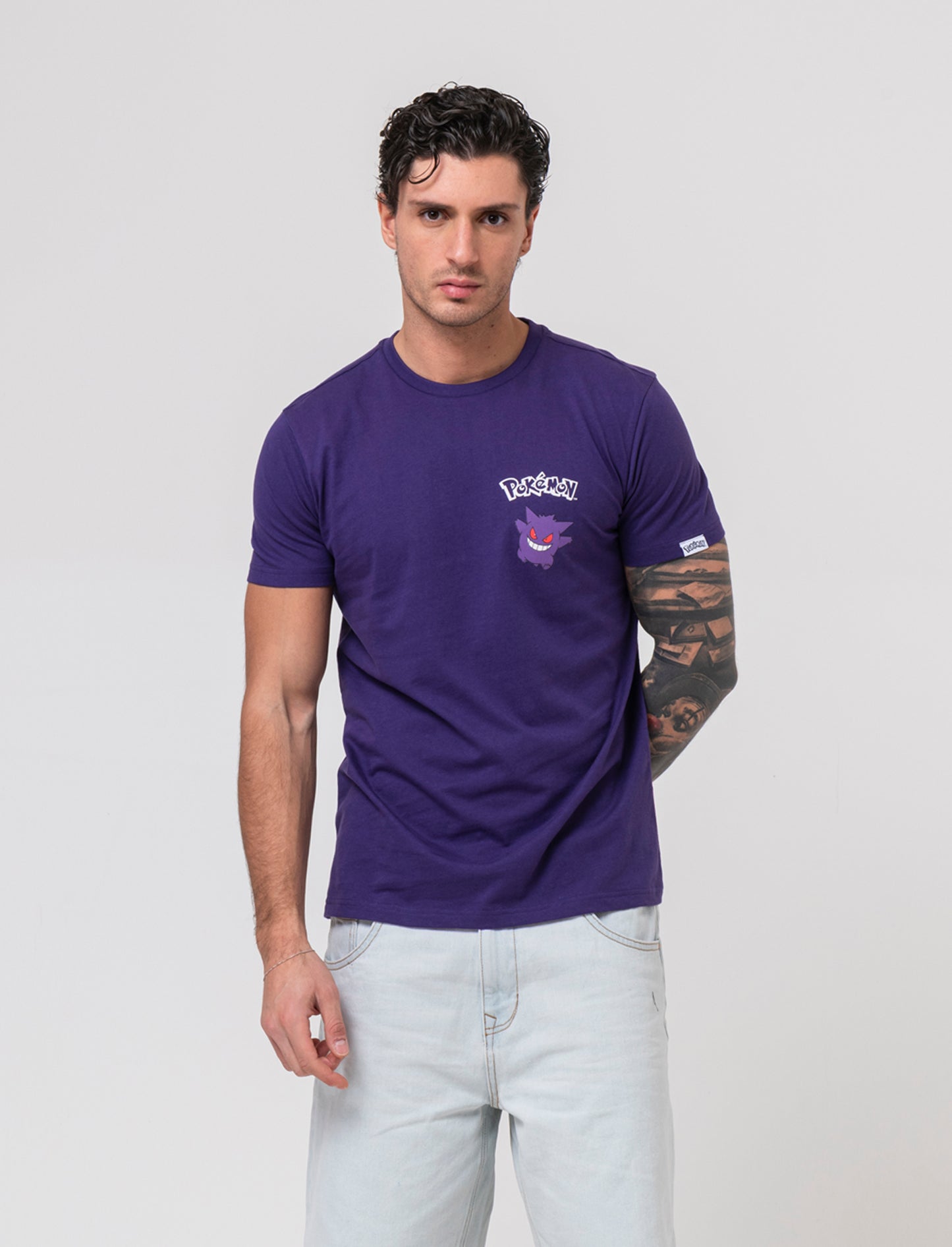 T-shirt stampa pokemon da uomo - Viola