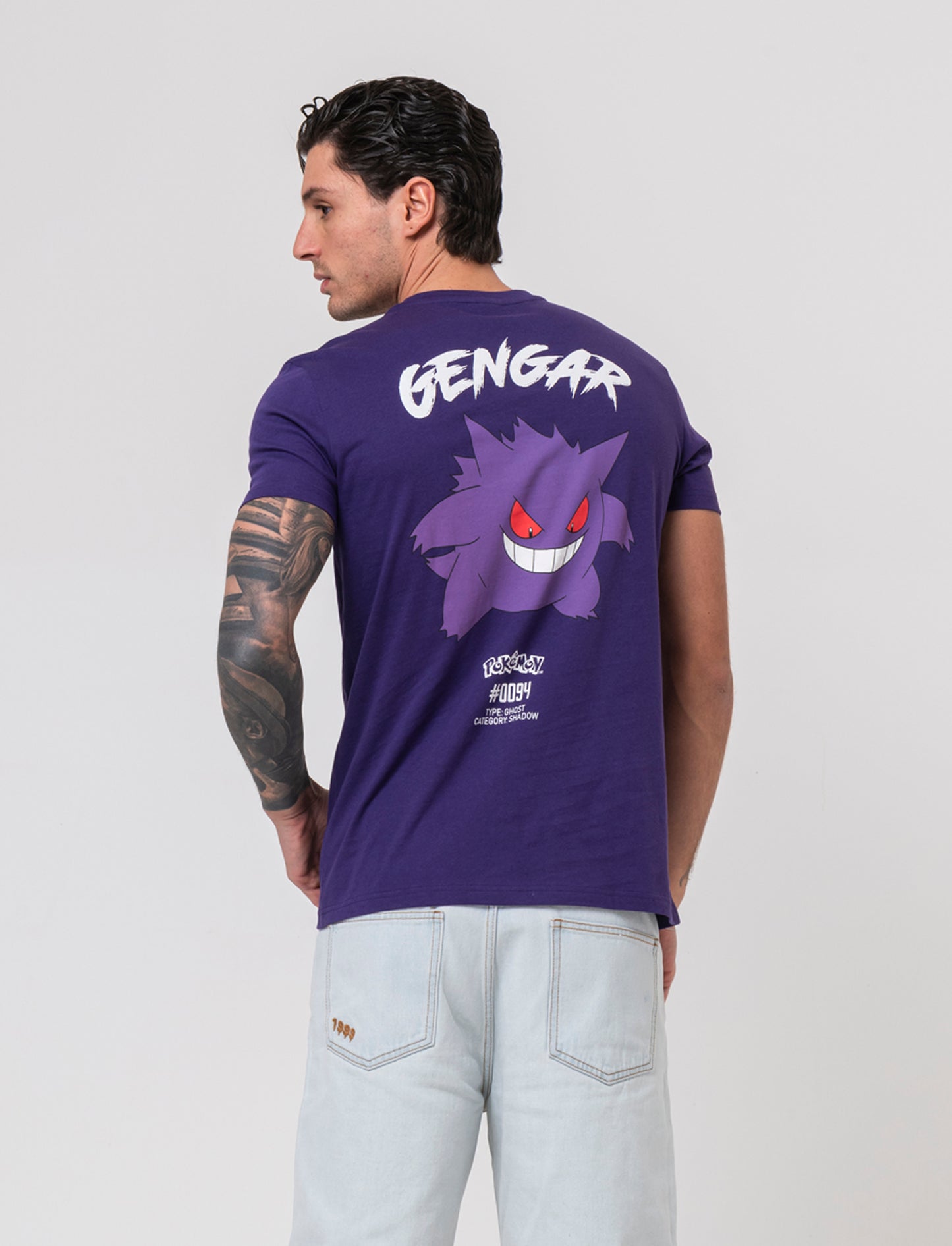 T-shirt stampa pokemon da uomo - Viola