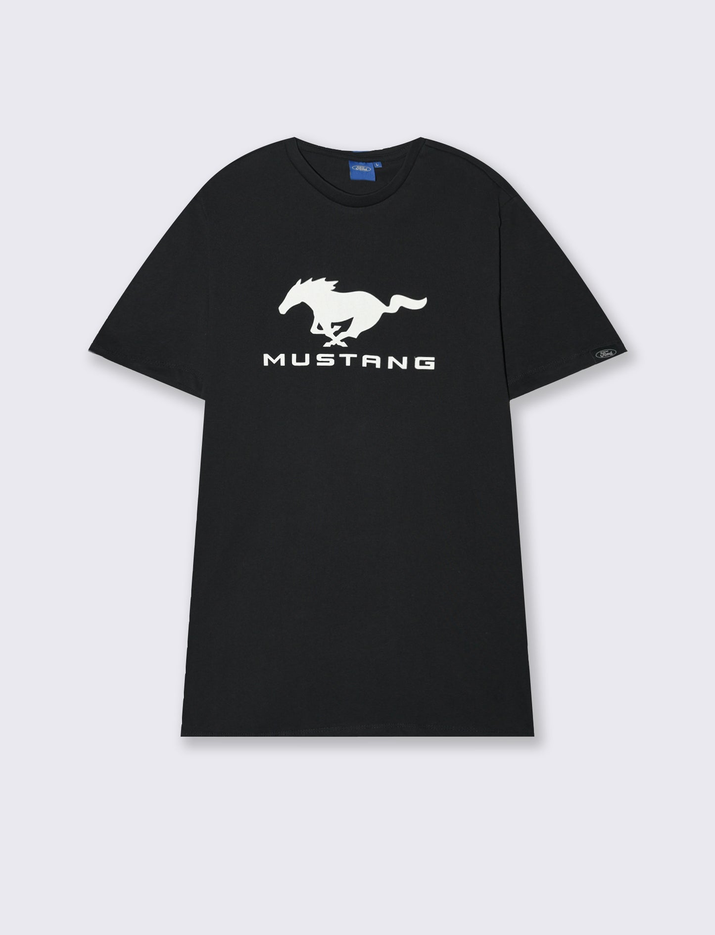 T-shirt stampa Ford GT/MUSTANG da uomo - Nero