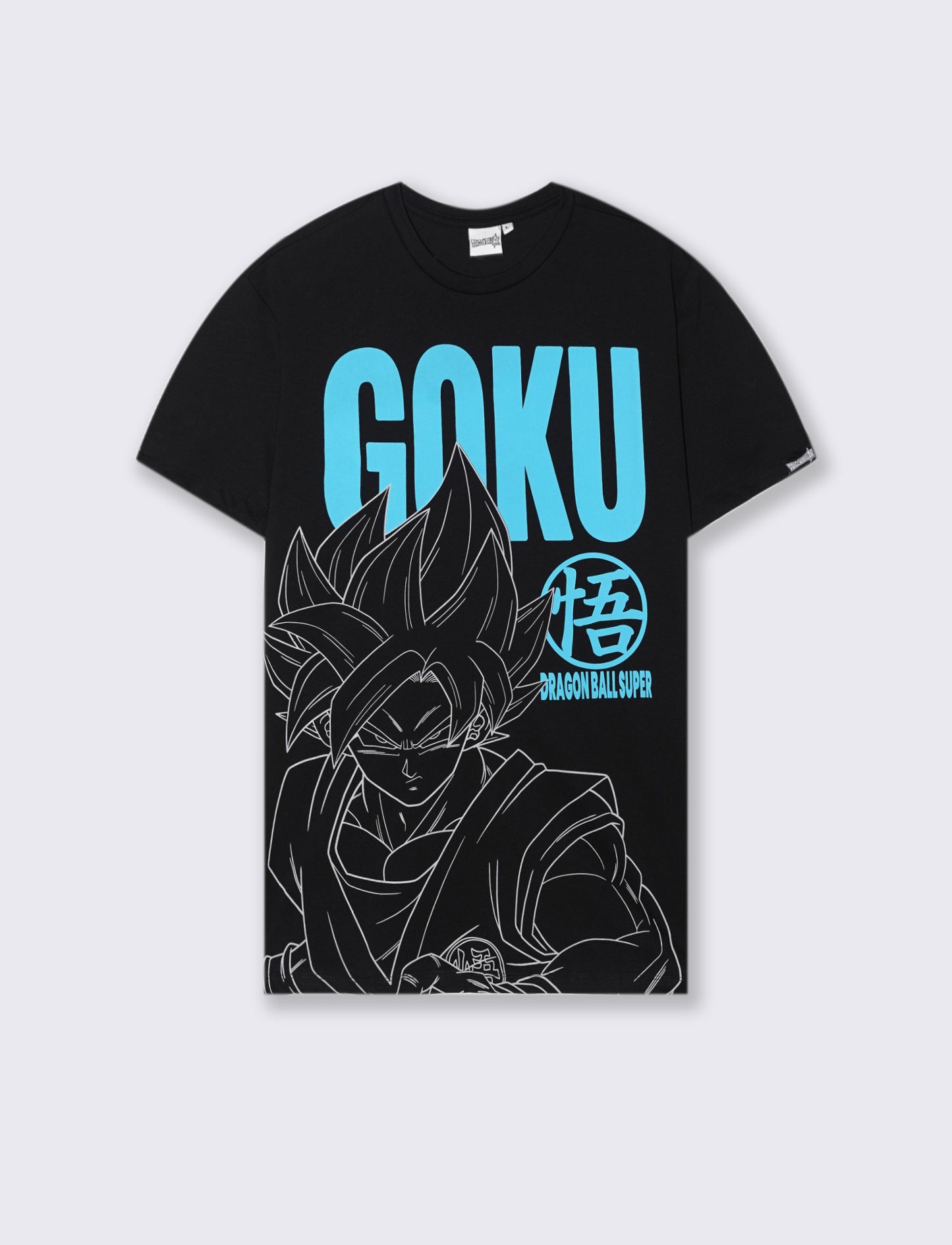T-shirt stampa dragon ball da uomo - Nero