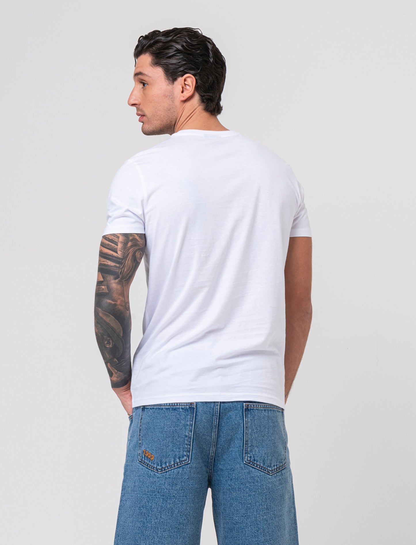 T-shirt con stampa One Piece da uomo - Bianco