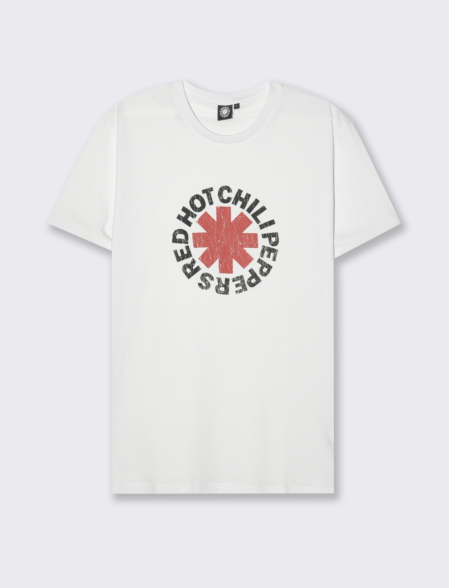 T-shirt stampa red hot chili peppers da uomo - Bianco