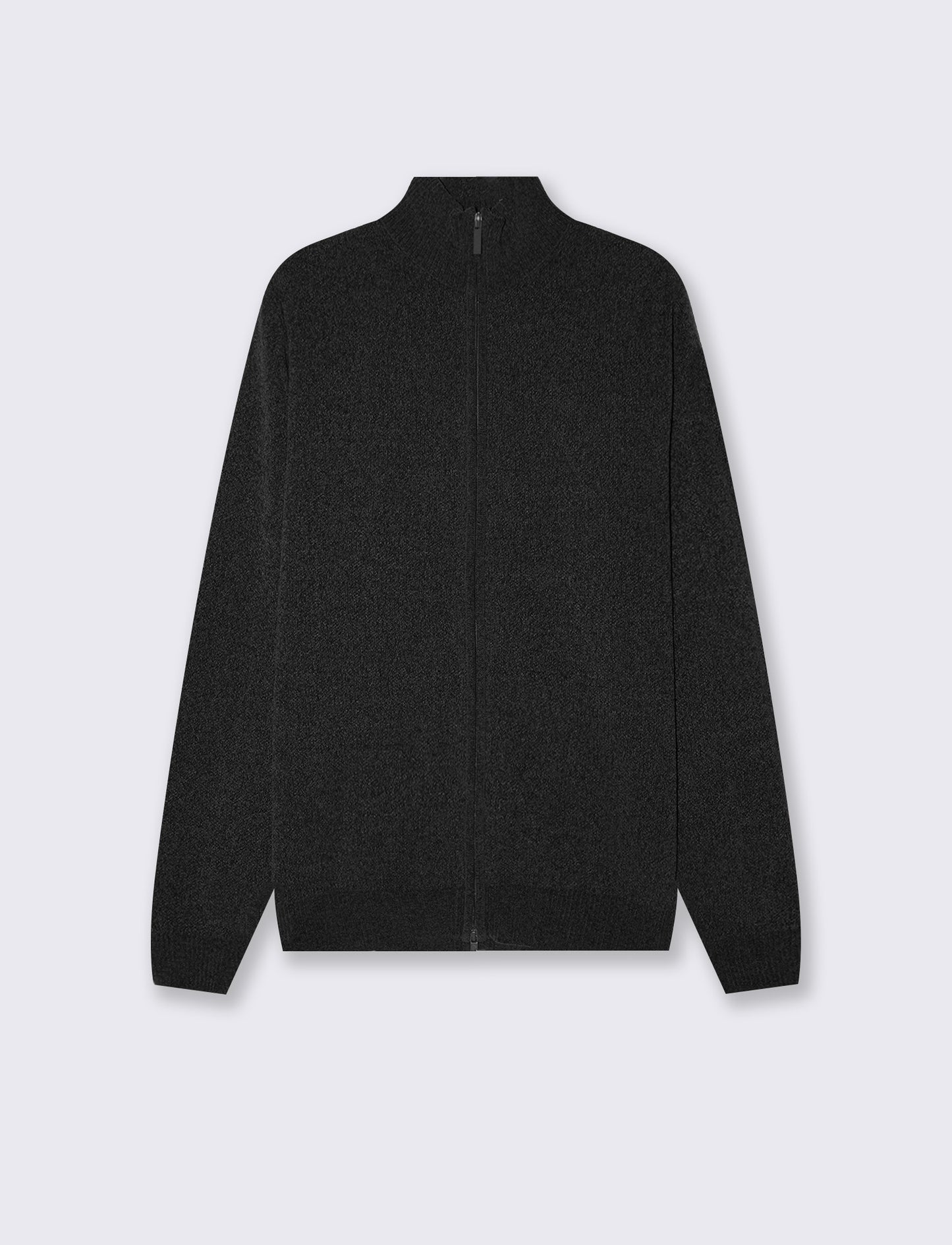 Basic Regular Fit Chenille Cardigan Sweater - Black