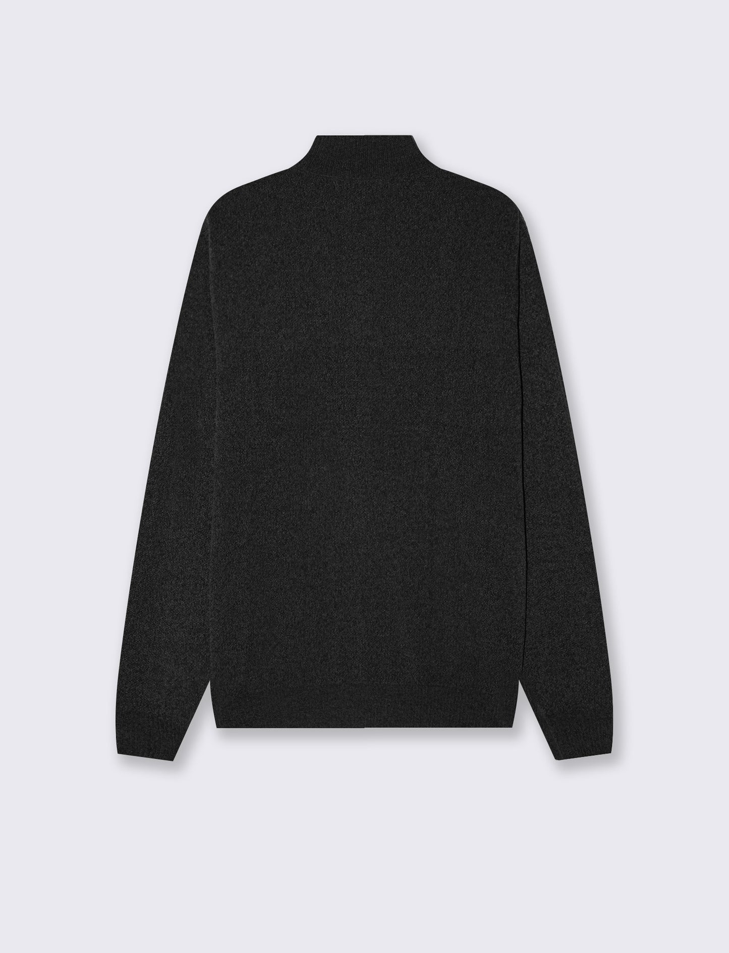 Basic Regular Fit Chenille Cardigan Sweater - Black