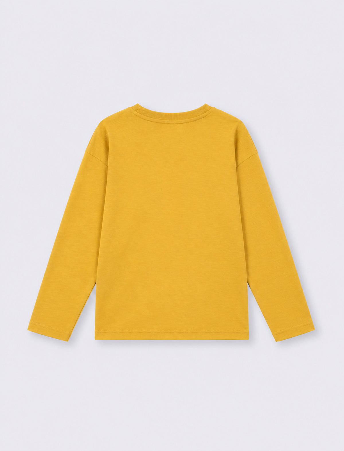 T-shirt girocollo con stampa e comfort - Ocra
