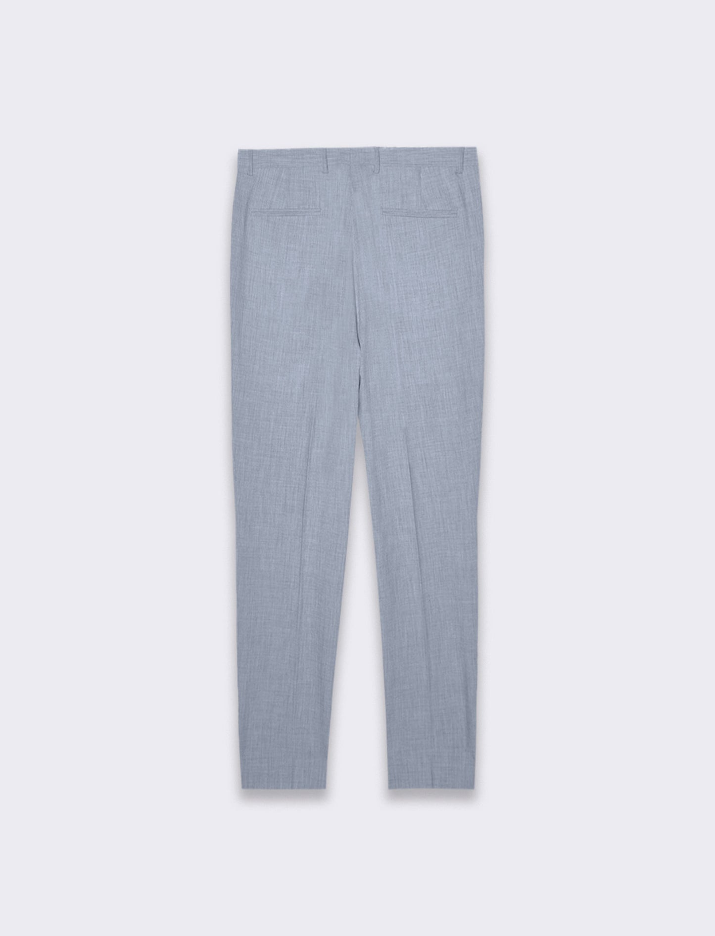 Pantaloni da completo effetto lino da uomo - Blu