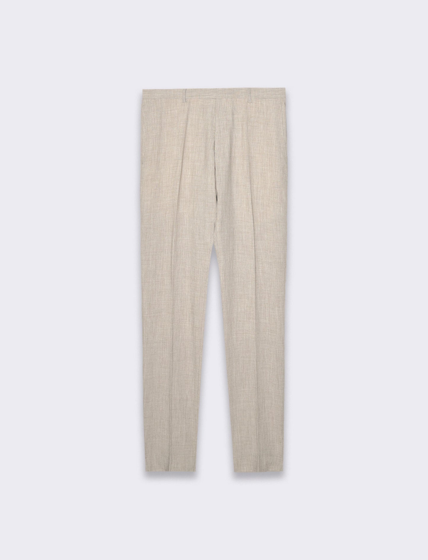 Pantaloni da completo effetto lino da uomo - Beige