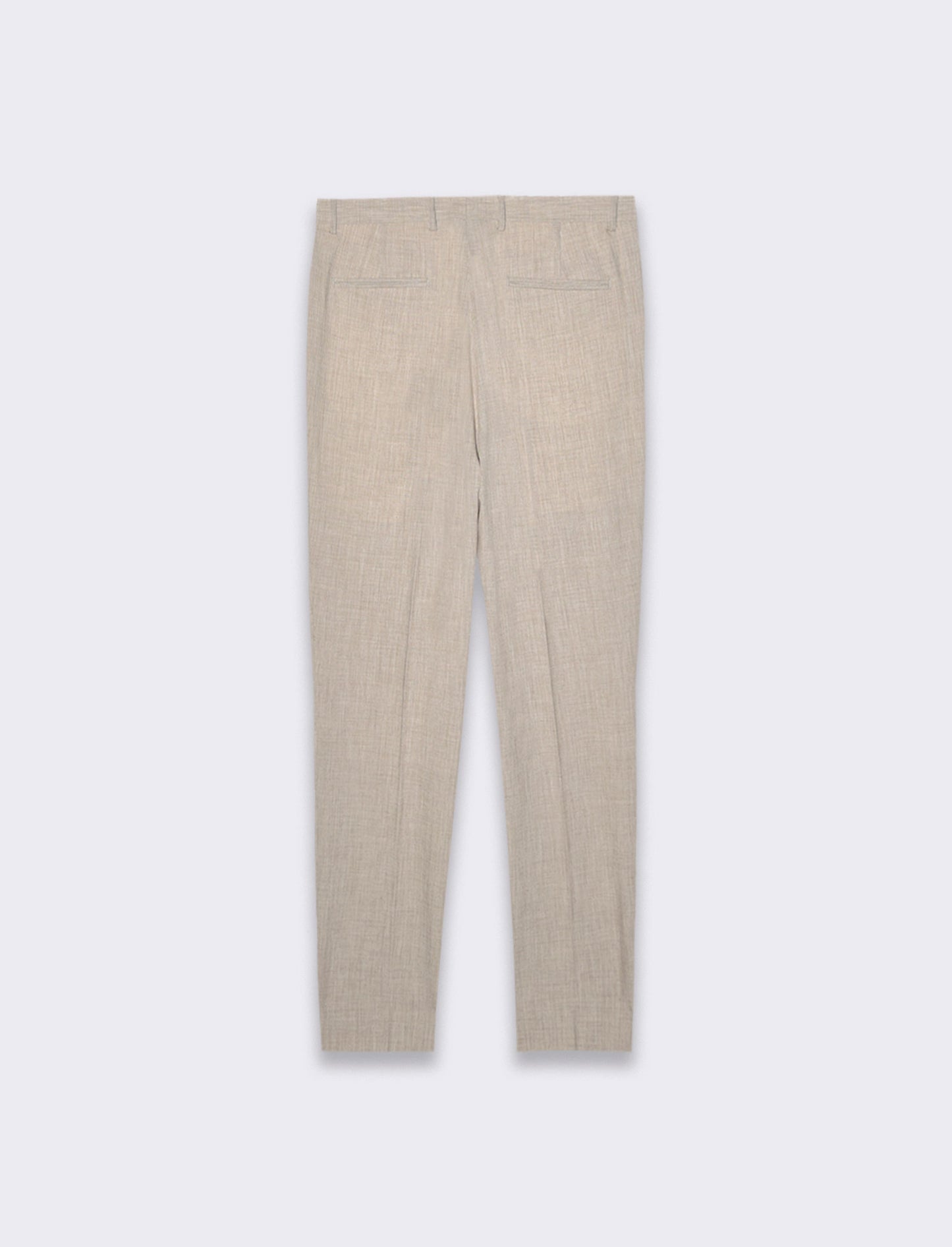 Pantaloni da completo effetto lino da uomo - Beige