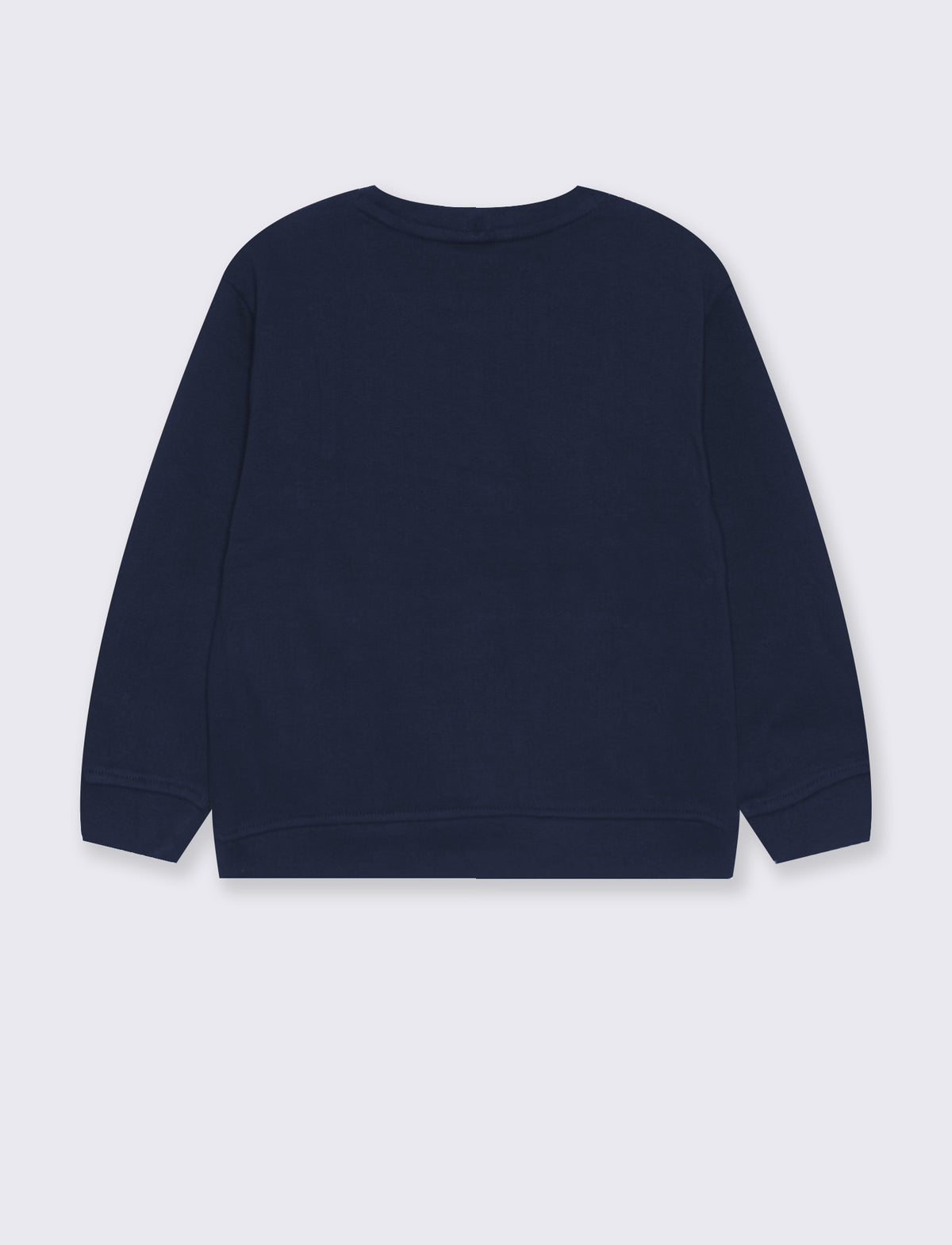 Felpa girocollo in misto cotone casual - Blu