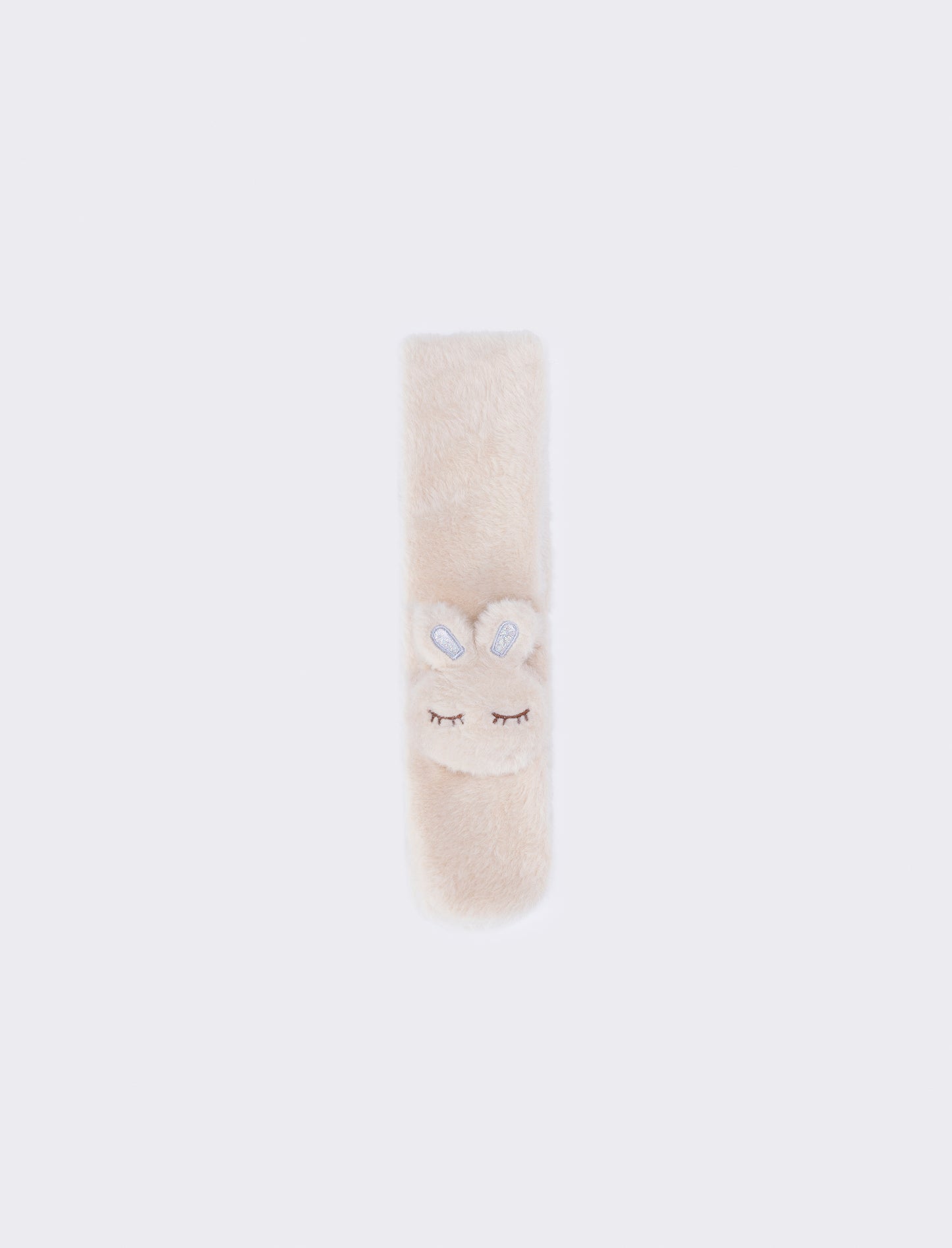 Collo bambina finta pelliccia coniglietto - Bianco panna