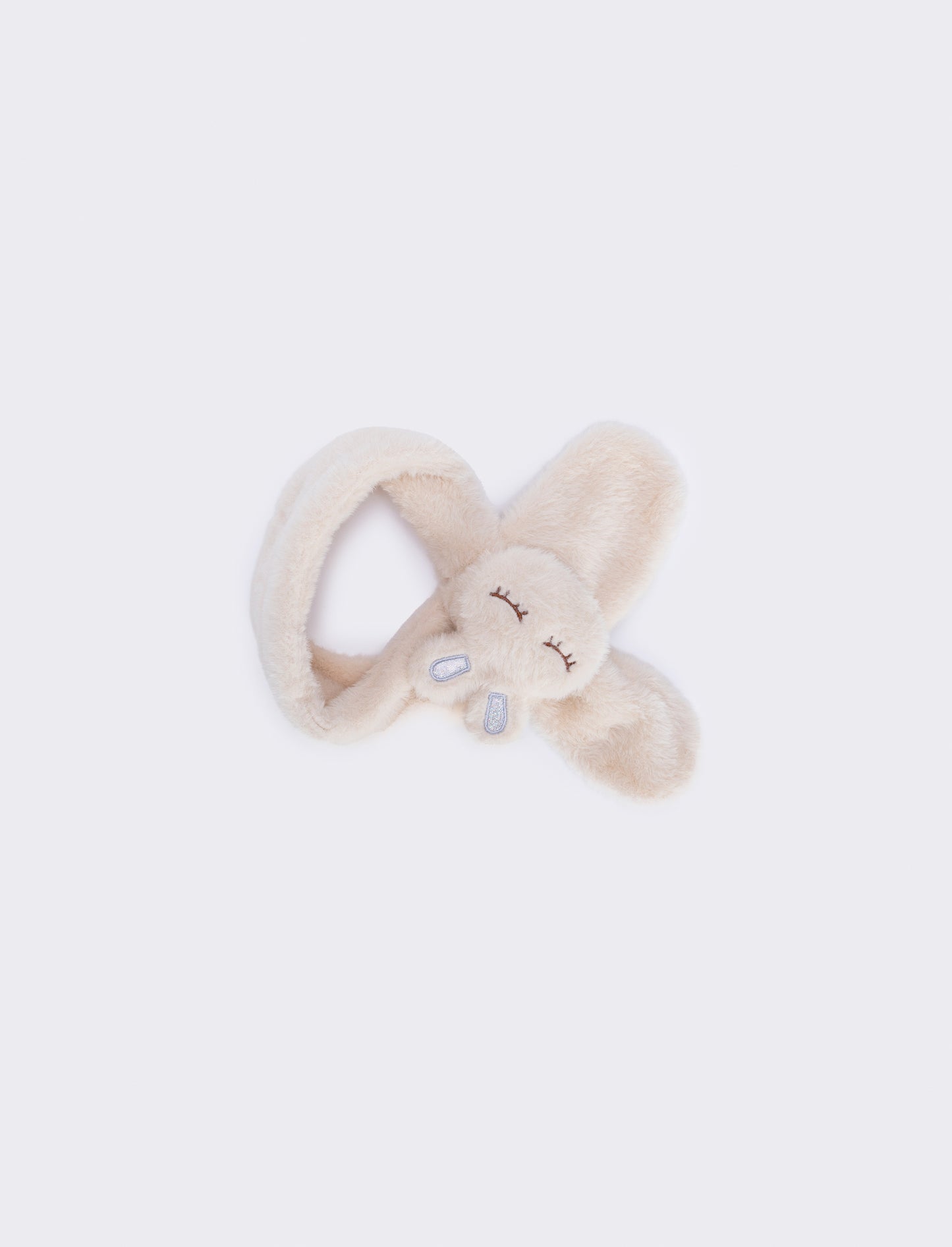 Collo bambina finta pelliccia coniglietto - Bianco panna