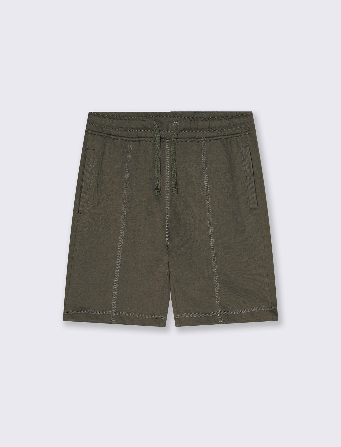 BERMUDA IN FELPA - Verde militare