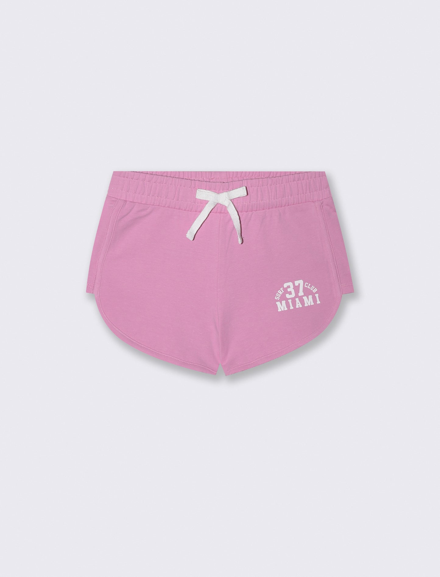 Short sportif en french terry avec impression - Pink