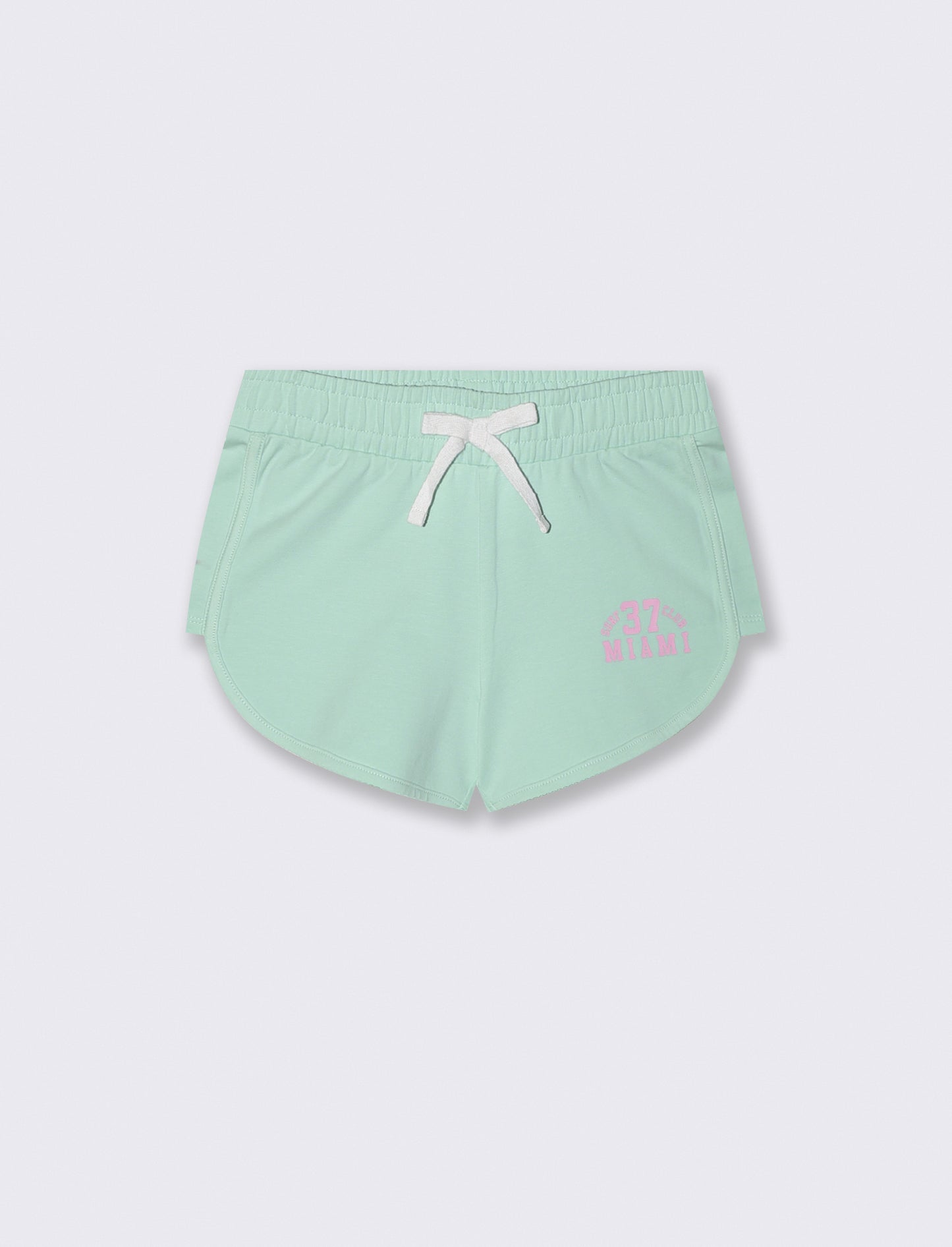 Short sportif en french terry avec impression - Green