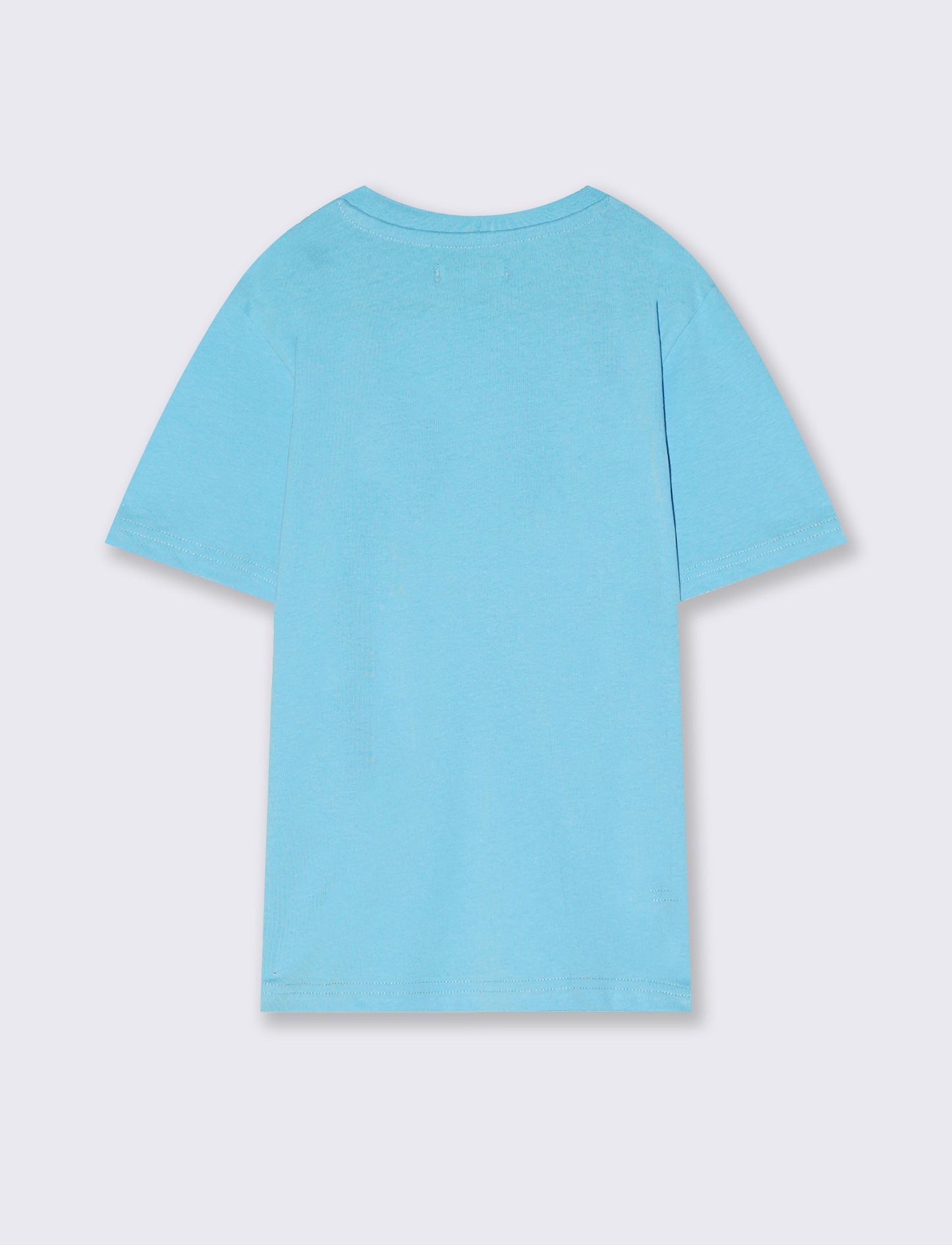 T-shirt in jersey con stampa fotografica - Azzurro