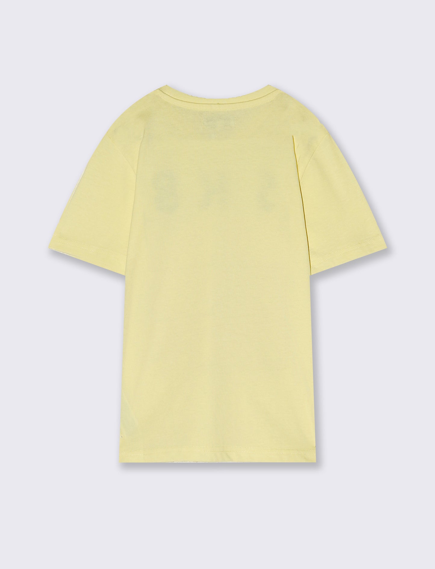 T-shirt in jersey con stampa fotografica - Giallo