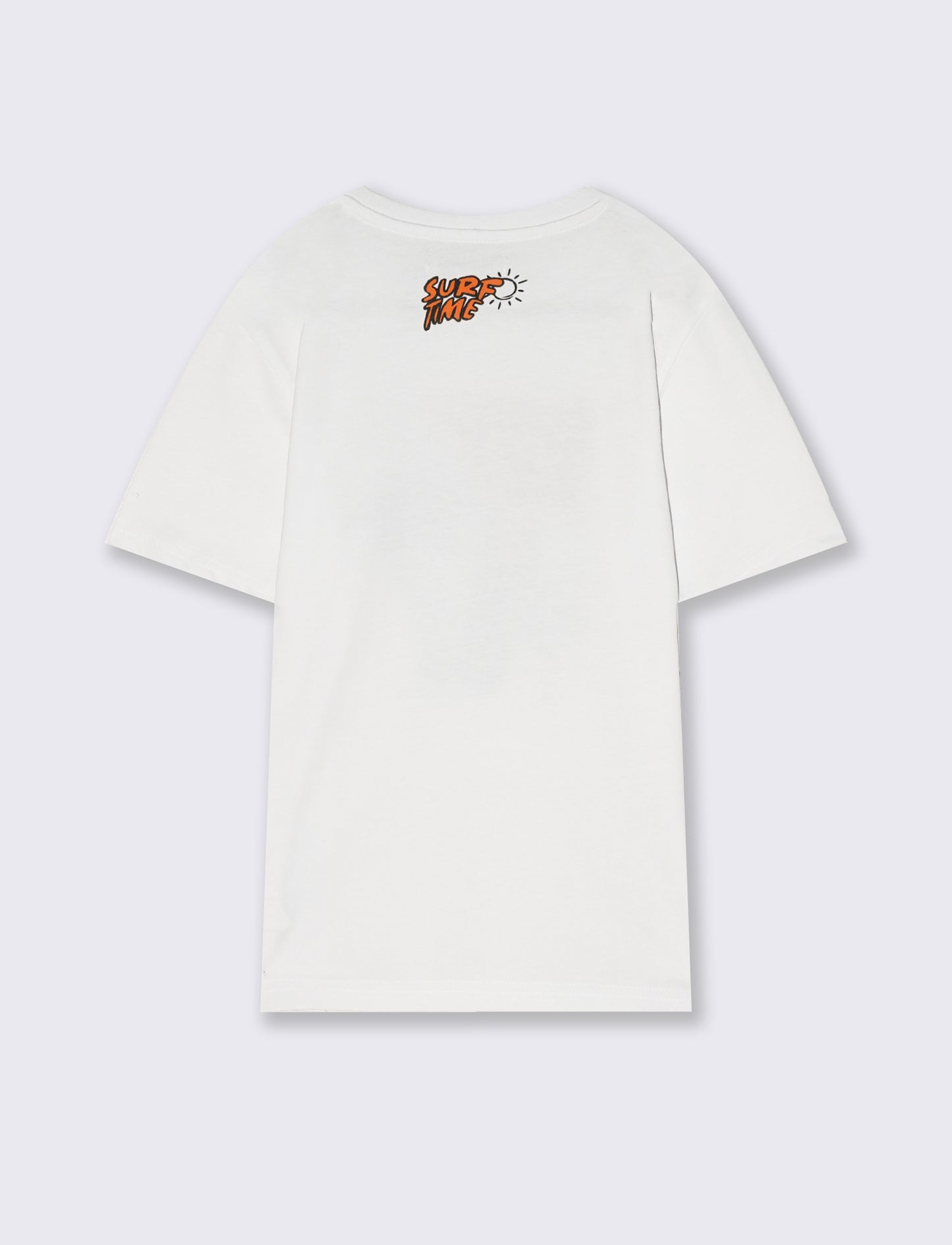 T-shirt mezza manica con stampa colorata - Bianco