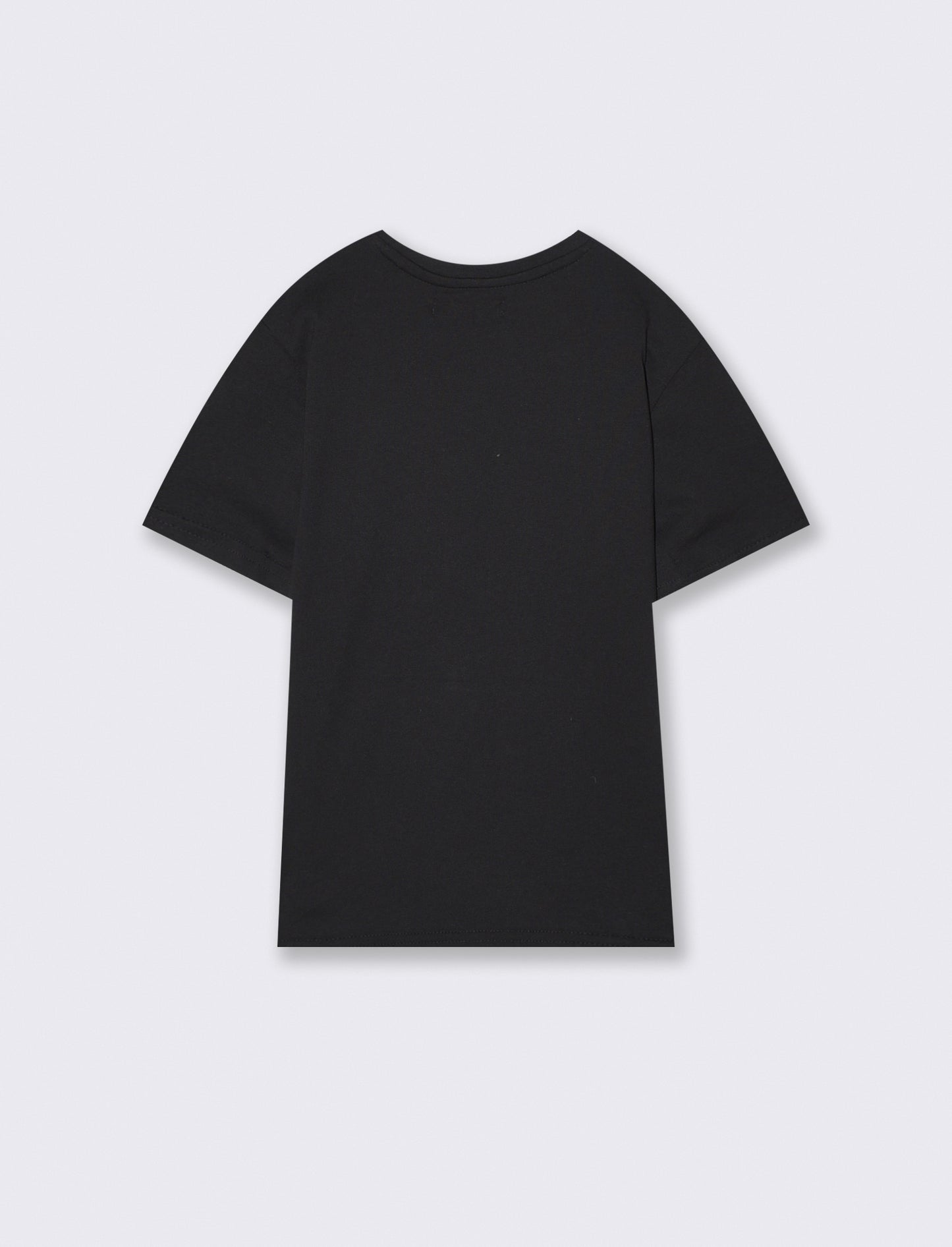 T-shirt con stampa frontale - Nero