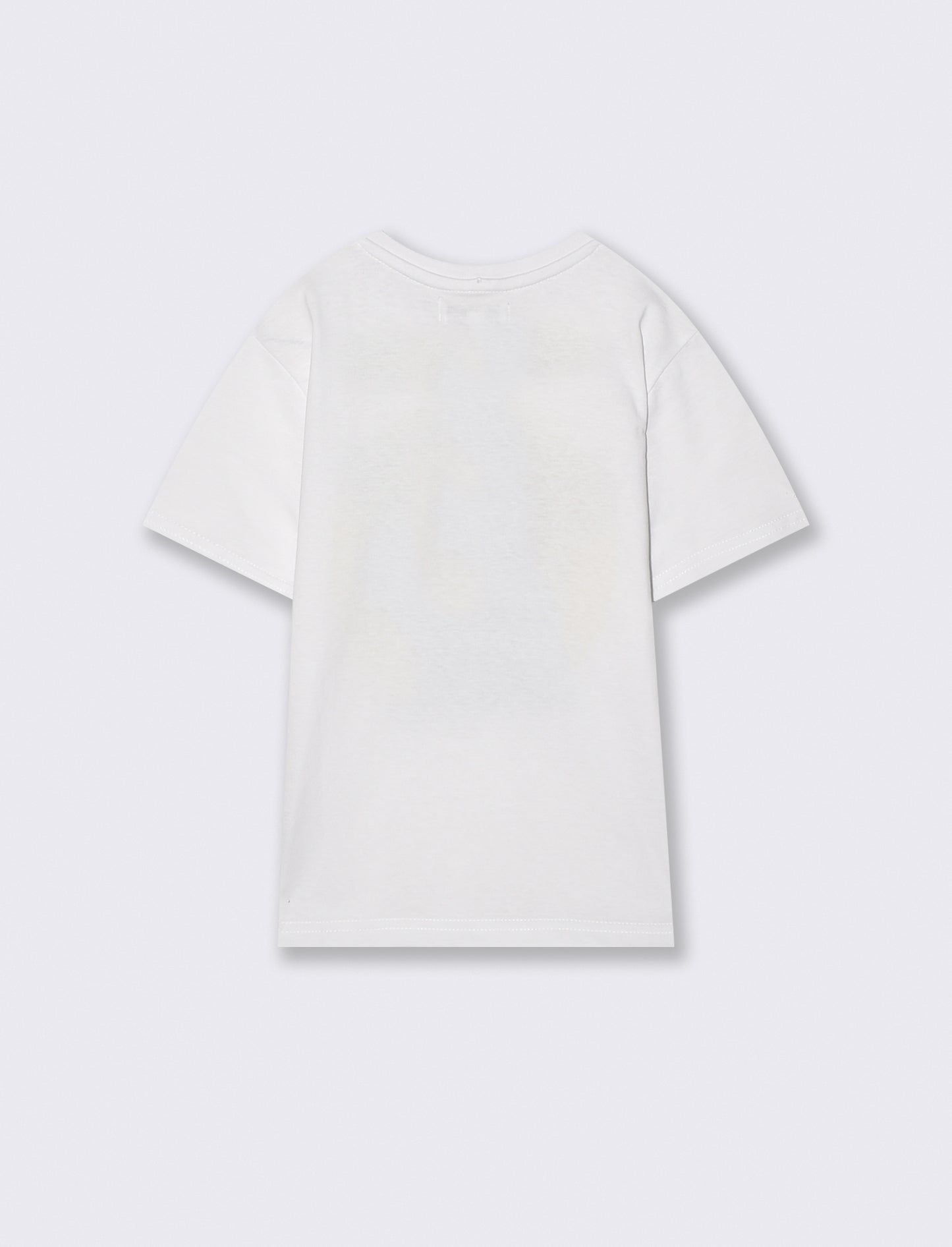 T-shirt con stampa frontale estate. - Bianco