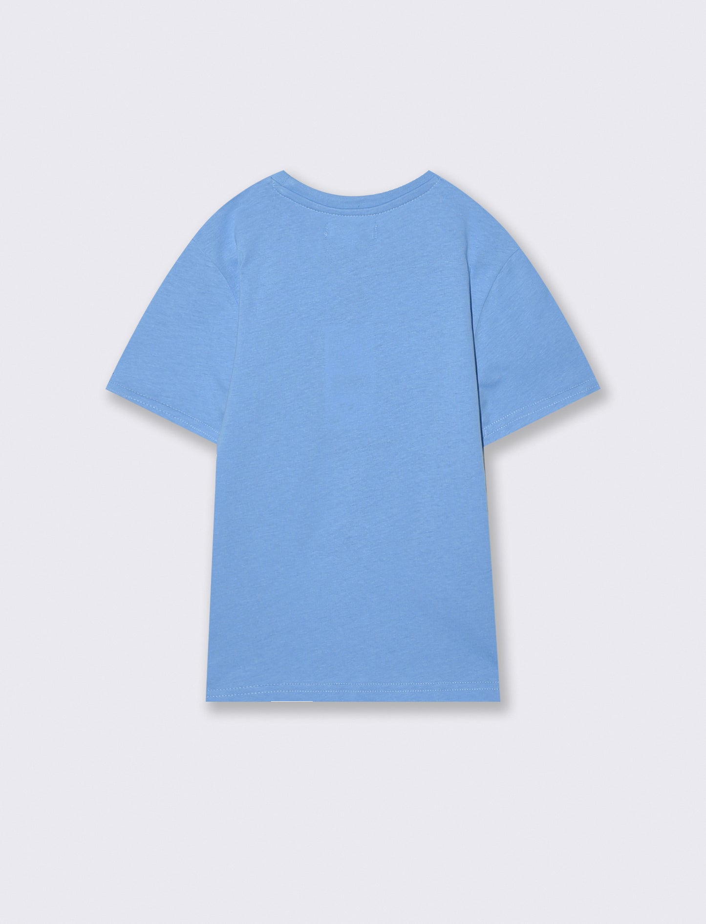 T-shirt con stampa frontale estate. - Azzurro
