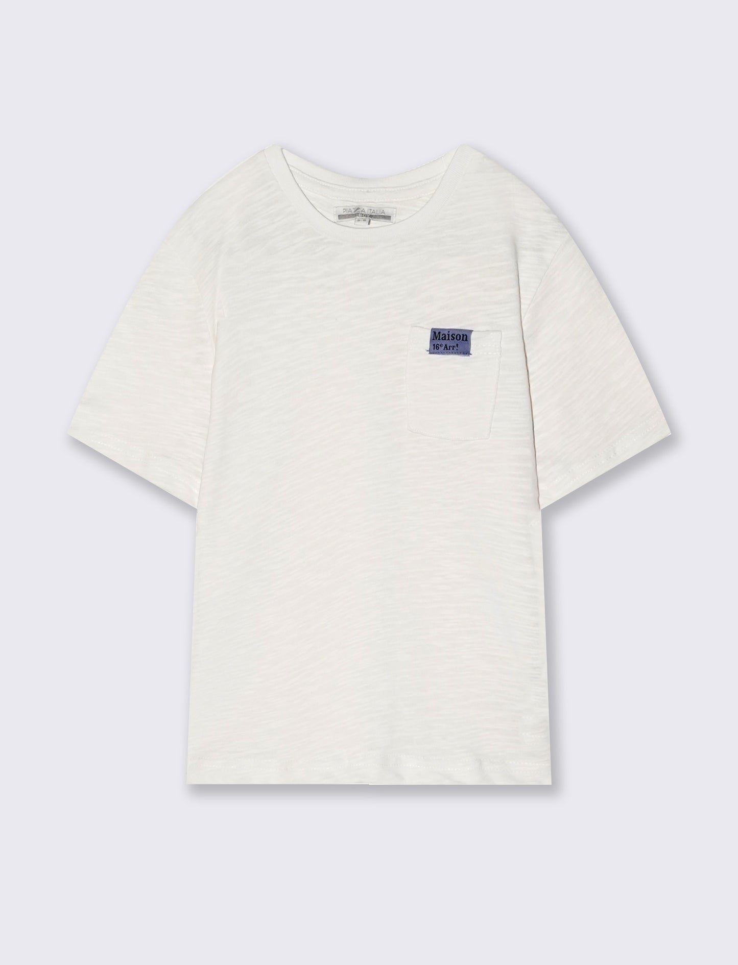 T-shirt con taschino - Bianco