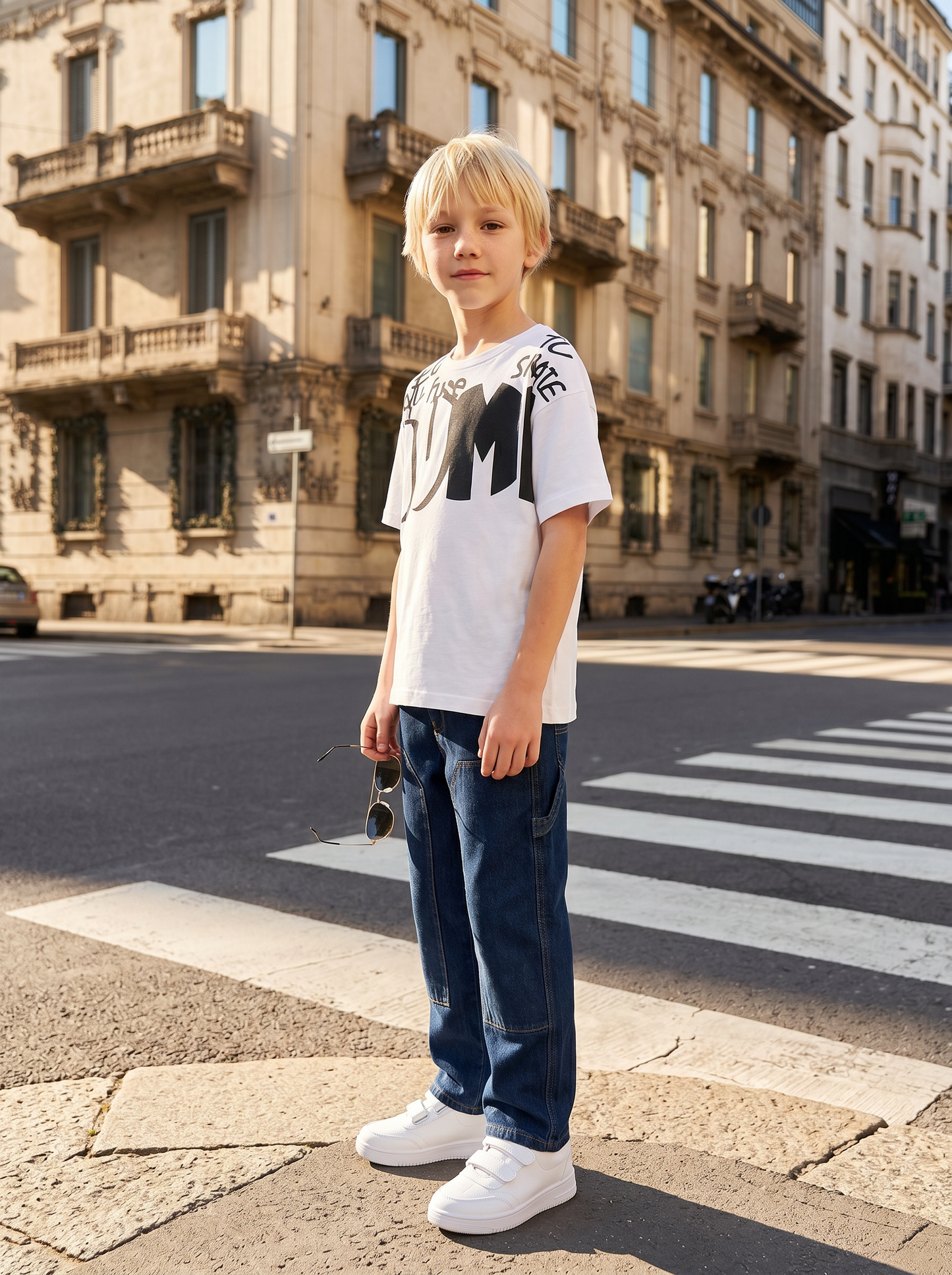 T-SHIRT CON STAMPA - Bianco