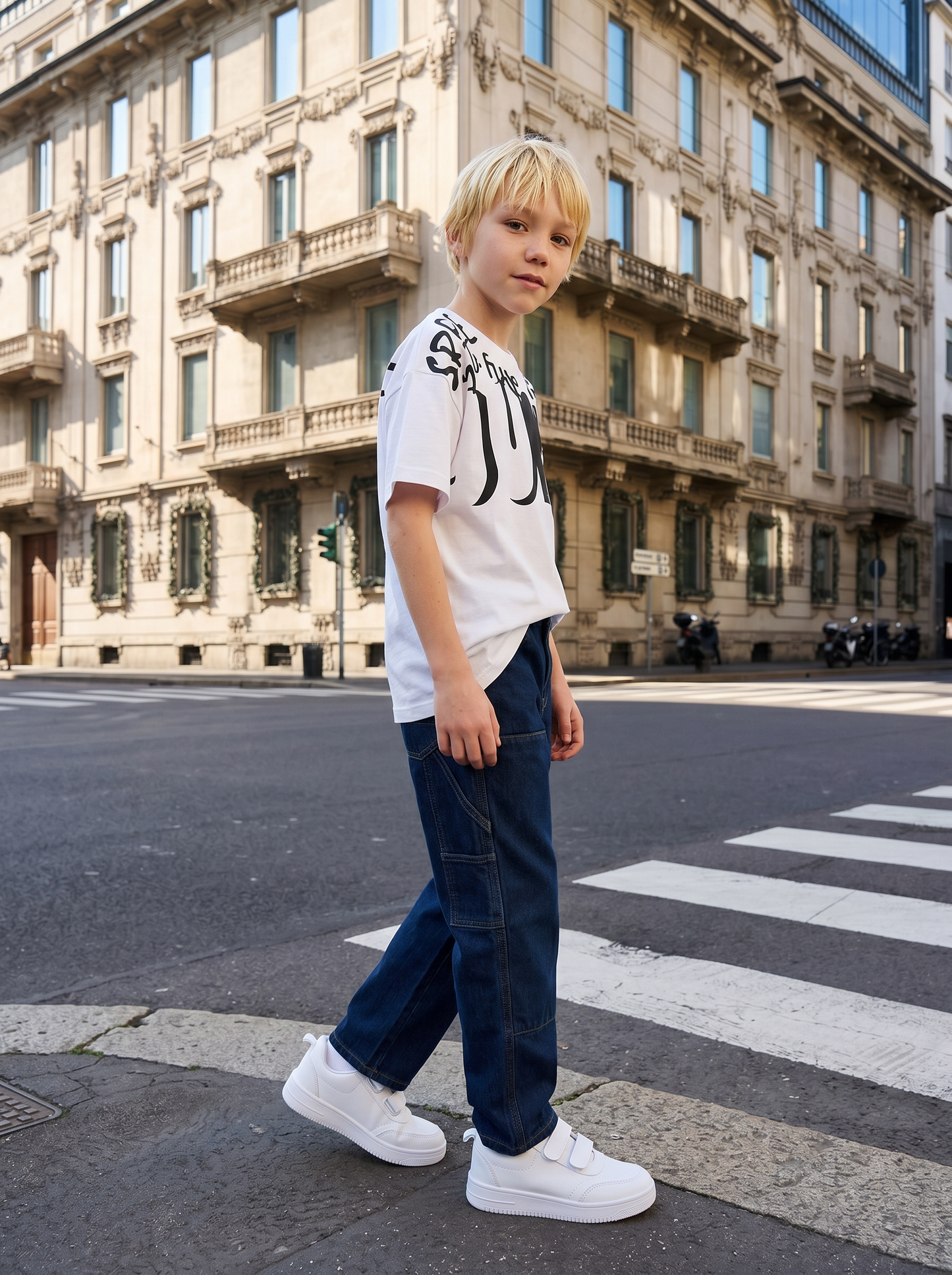 T-SHIRT CON STAMPA - Bianco