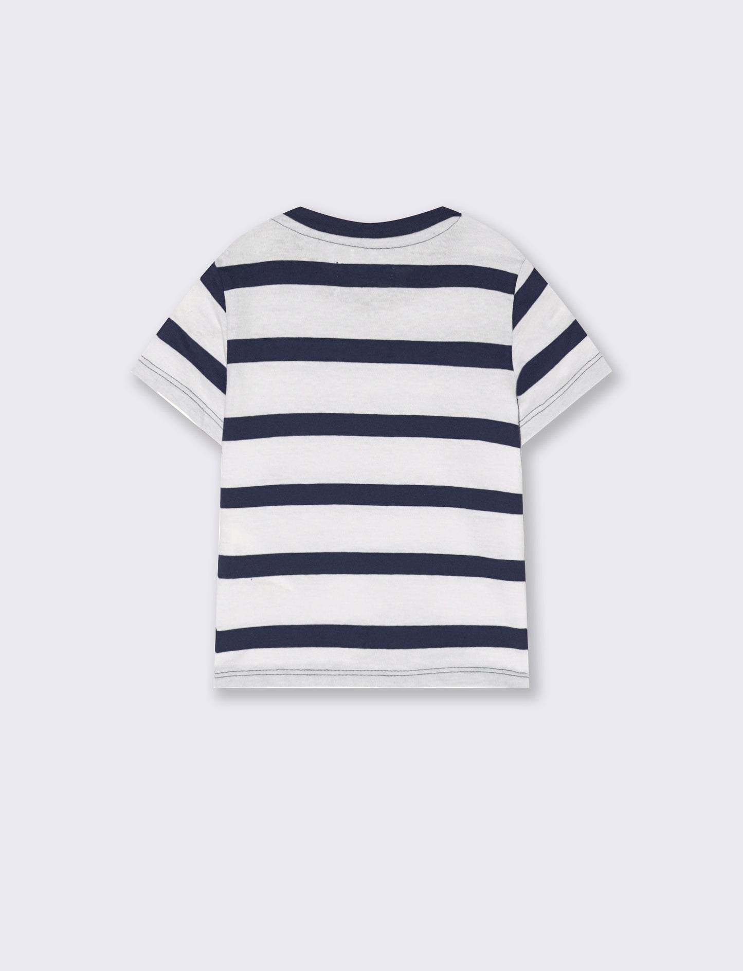 T shirt a righe - Blu
