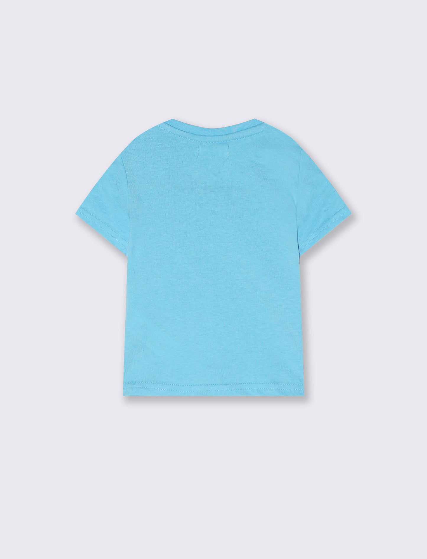 T shirt con stampa estiva - Azzurro