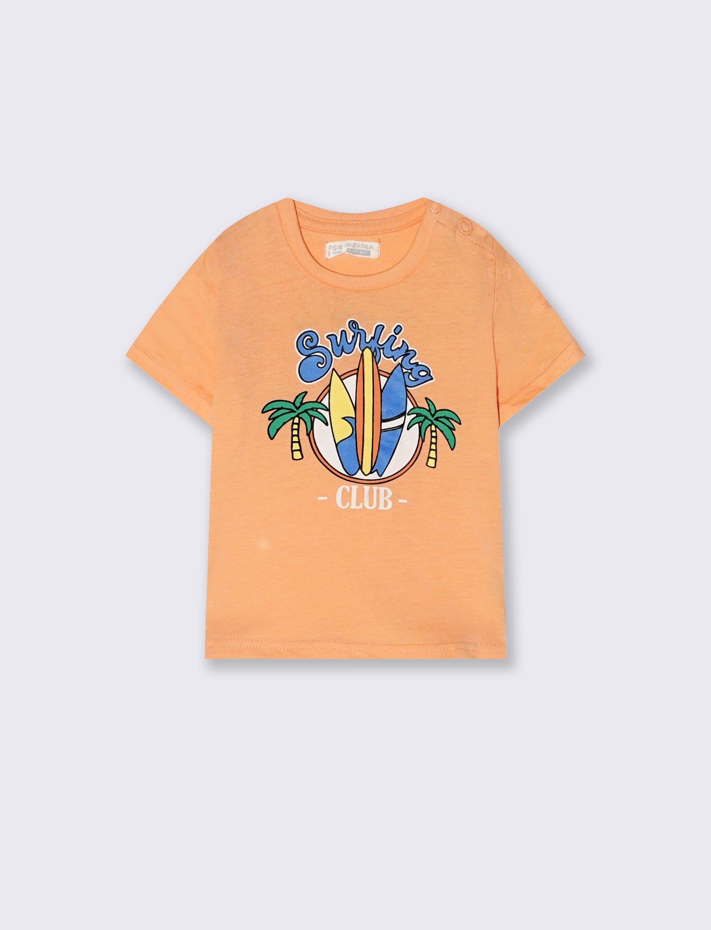 T shirt con stampa estiva - Pesca