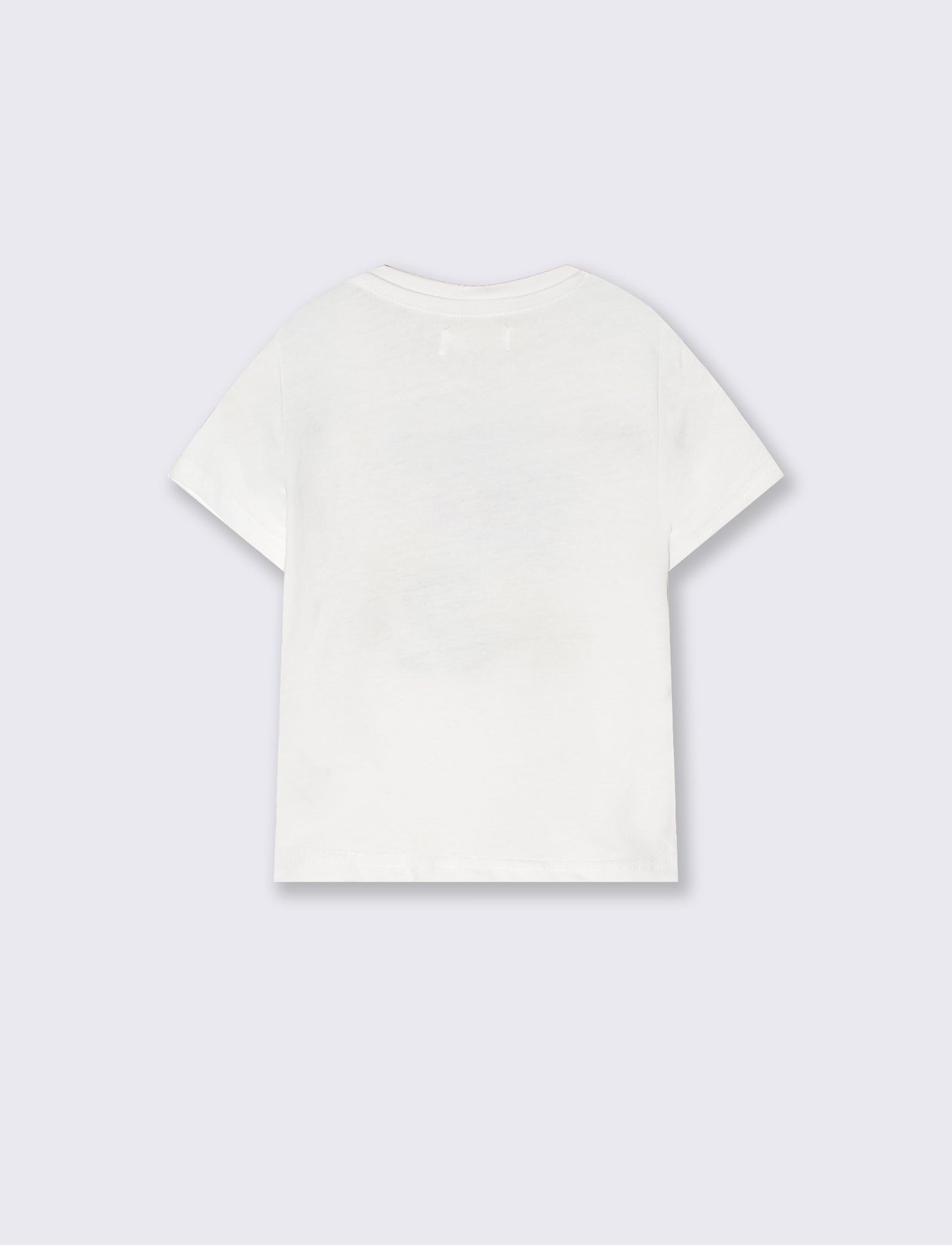 T shirt manica corta con stampa - Bianco