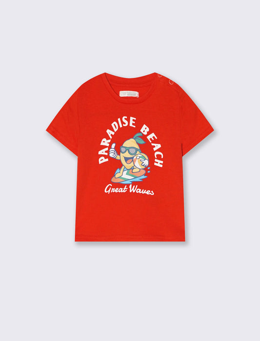 T shirt girocollo manica corta estiva - Aragosta